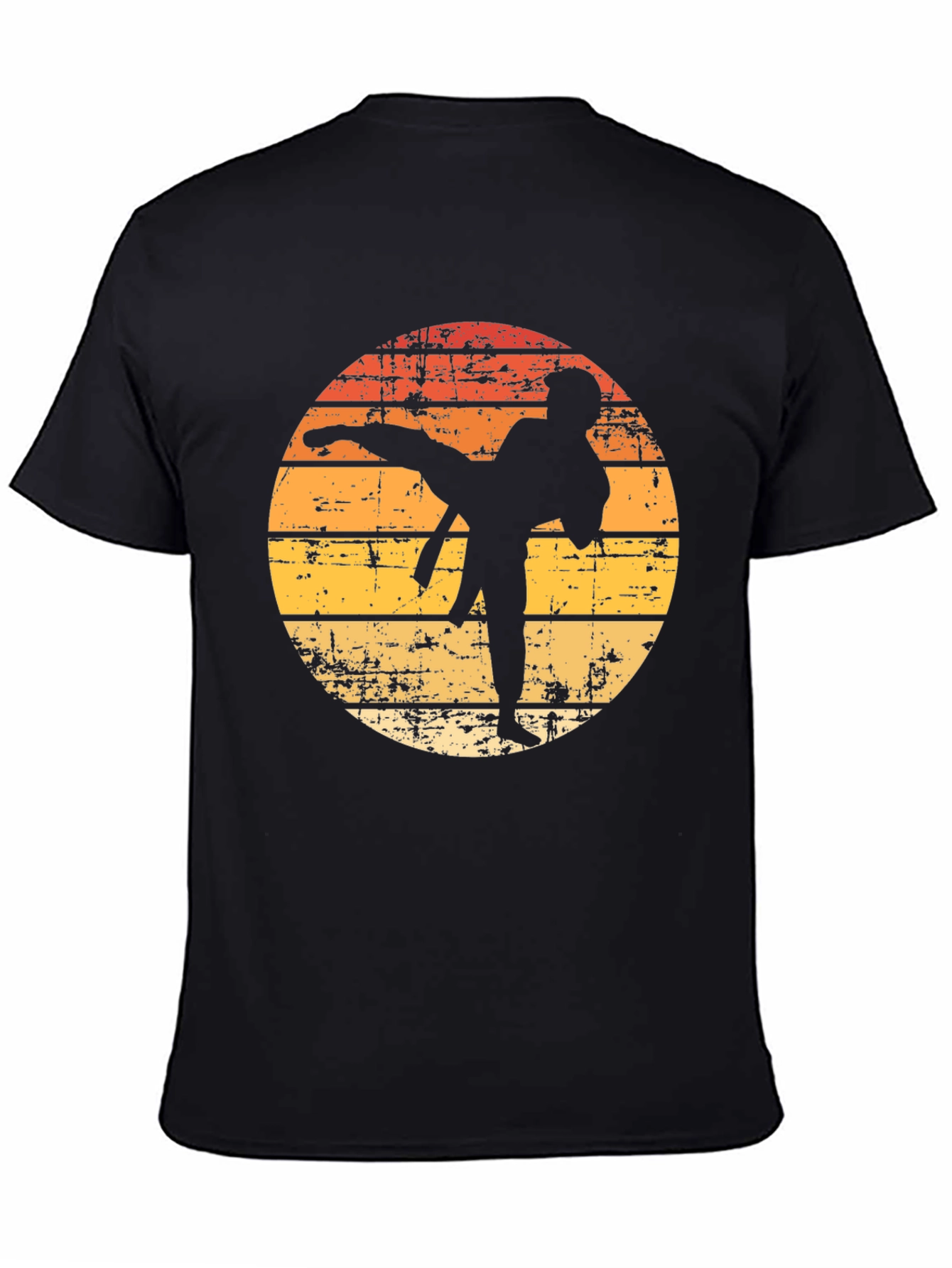 Karate Sunset T-Shirt - Retro Martial Arts Tee