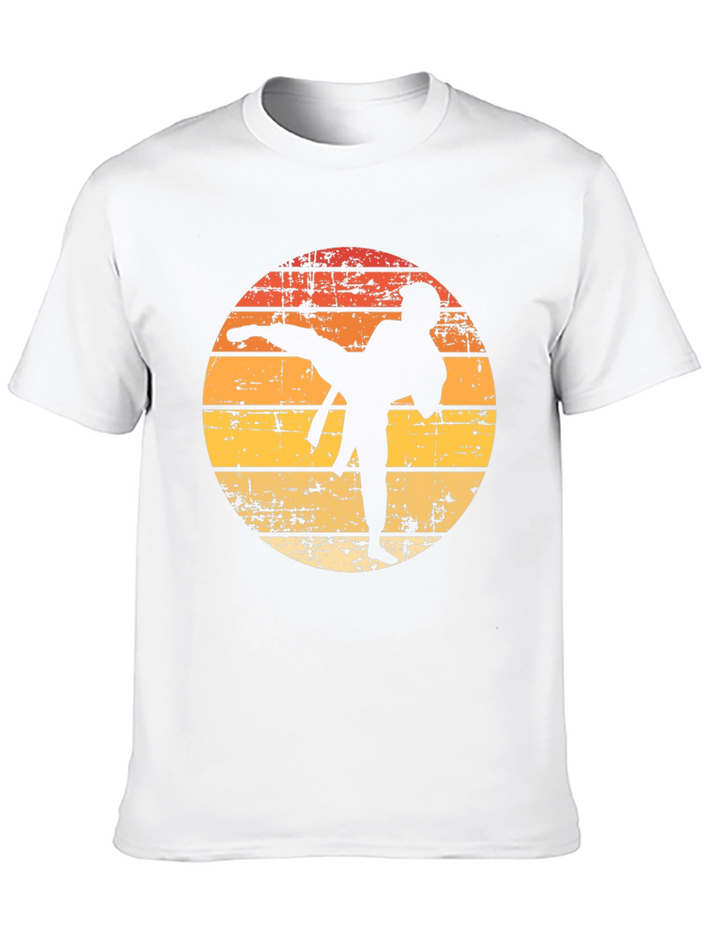 Karate Sunset T-Shirt - Retro Martial Arts Tee