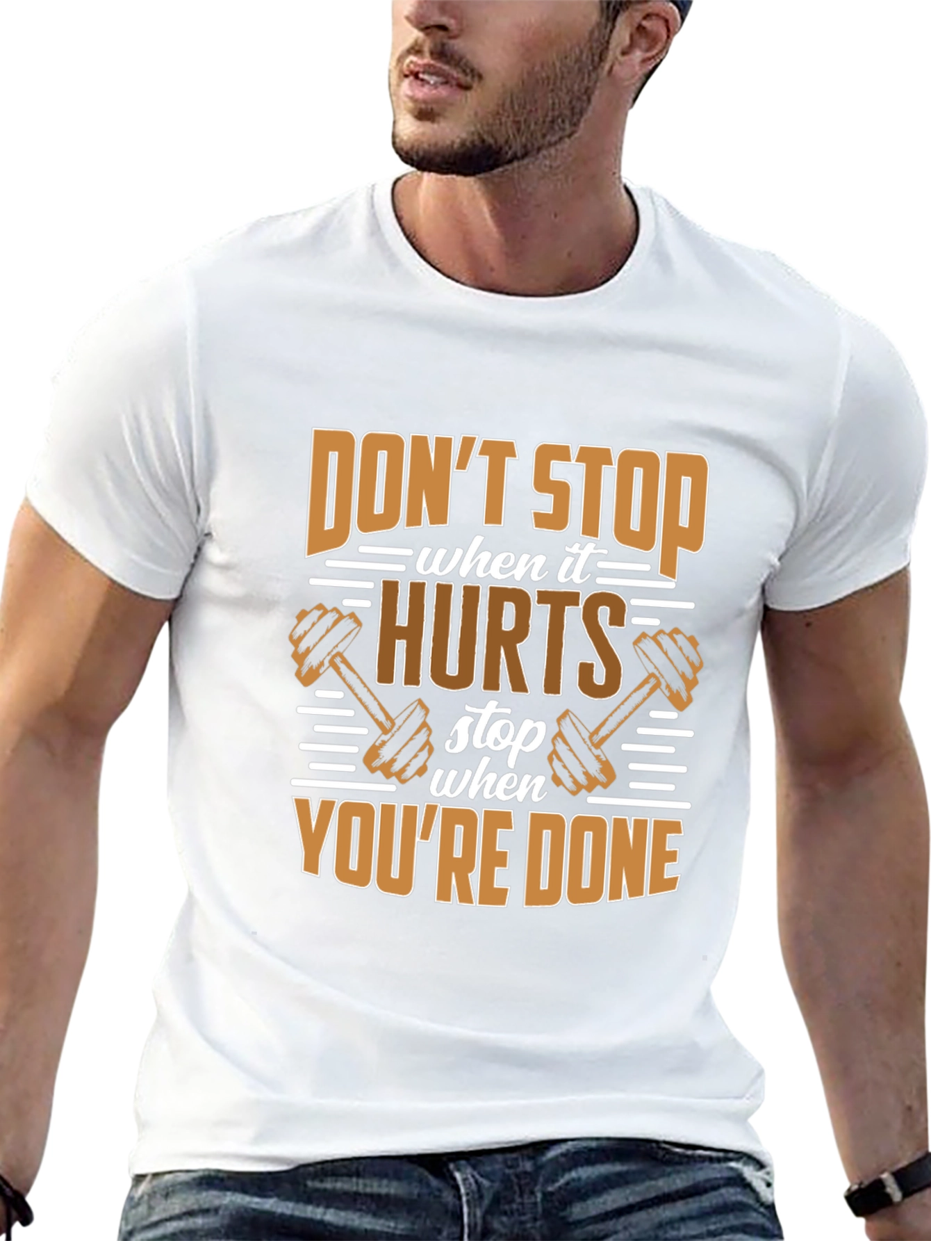 Dont Stop When it Hurts Gym Workout T-Shirt