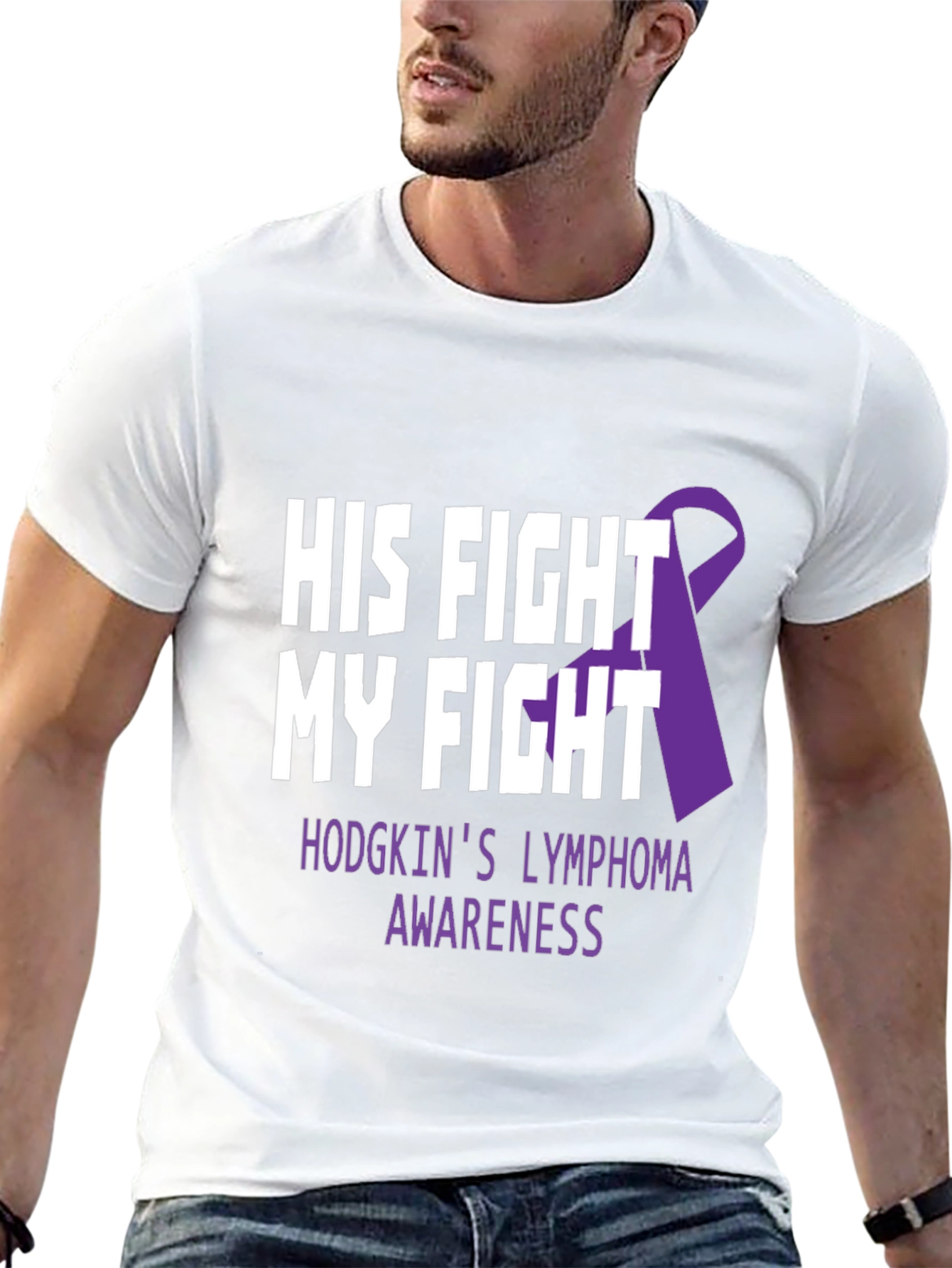 His Fight My Fight Hodgkins Lymphoma Awareness T-Shirt