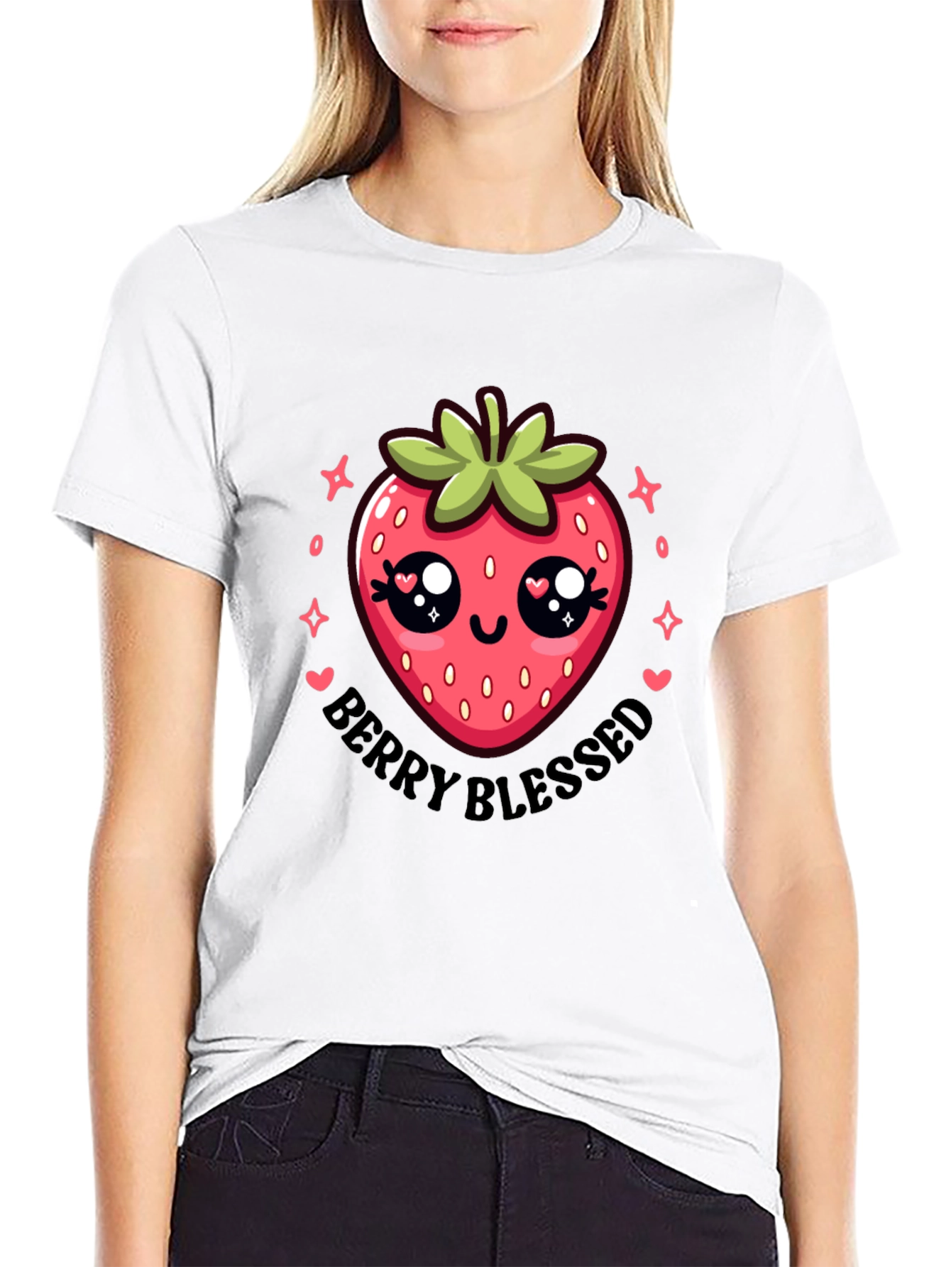 Berry Blessed Cute Strawberry T-Shirt
