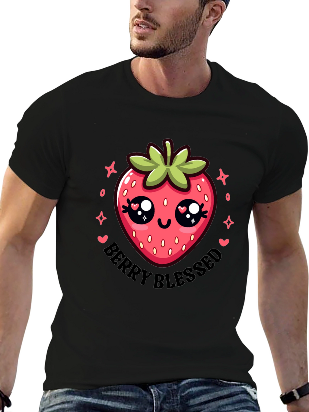 Berry Blessed Cute Strawberry T-Shirt