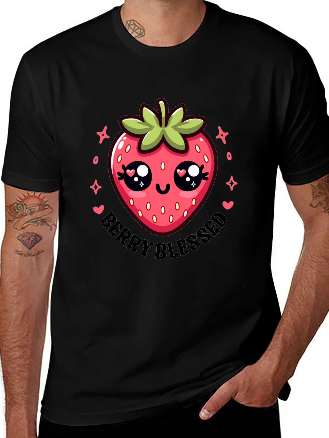 Berry Blessed Cute Strawberry T-Shirt