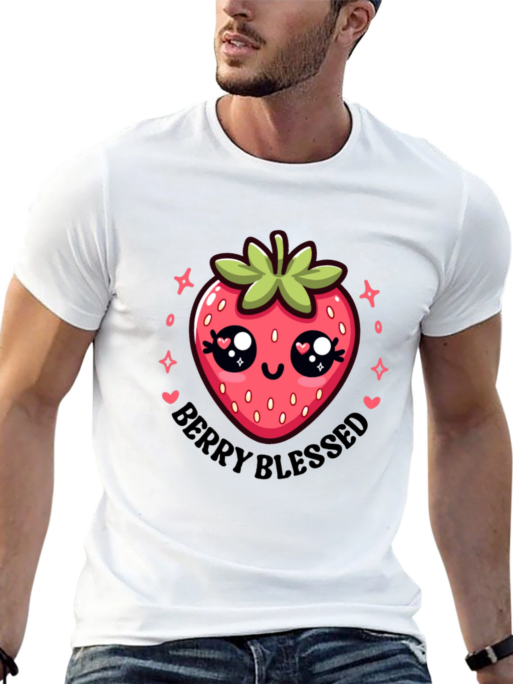 Berry Blessed Cute Strawberry T-Shirt