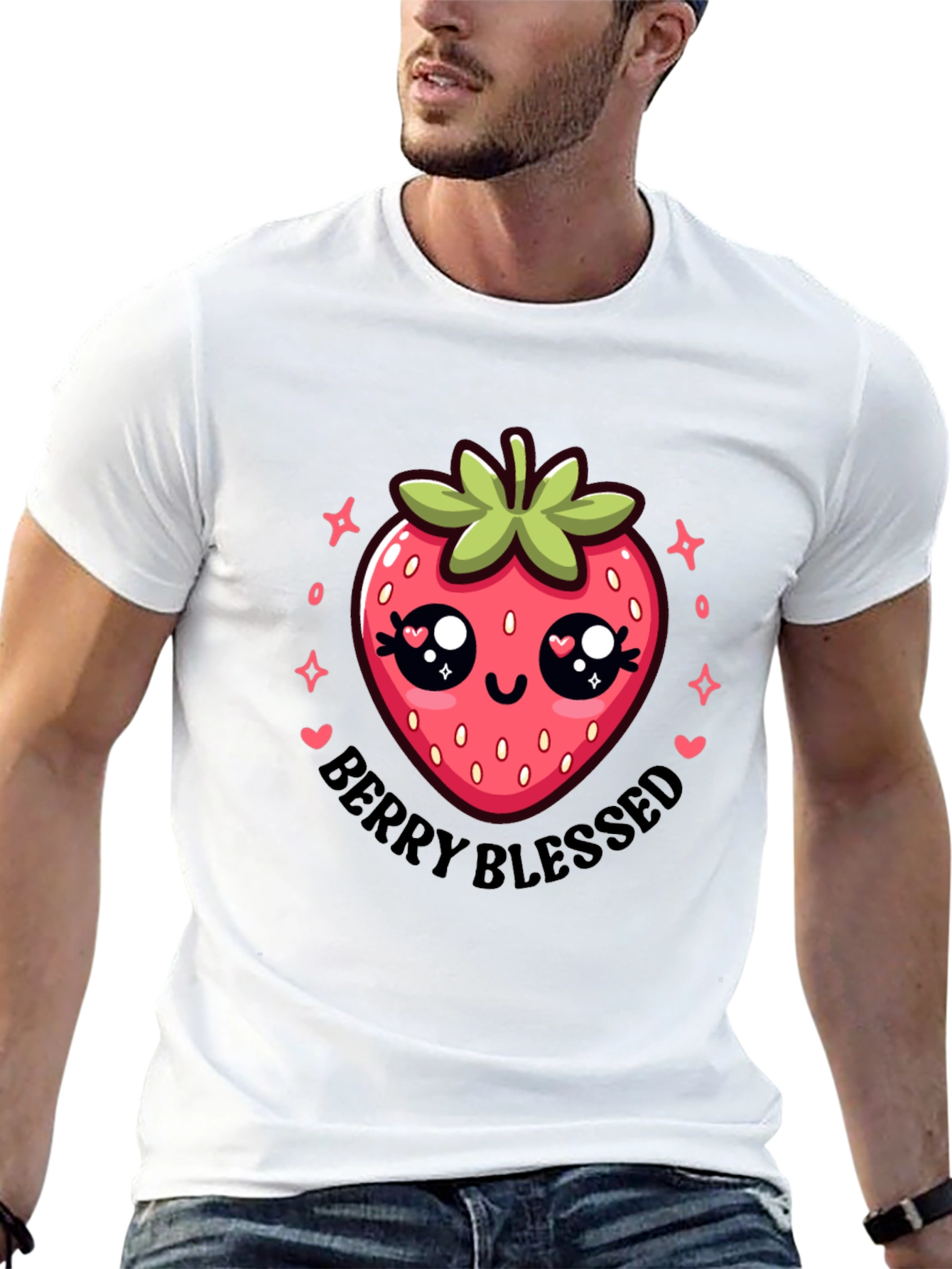 Berry Blessed Cute Strawberry T-Shirt