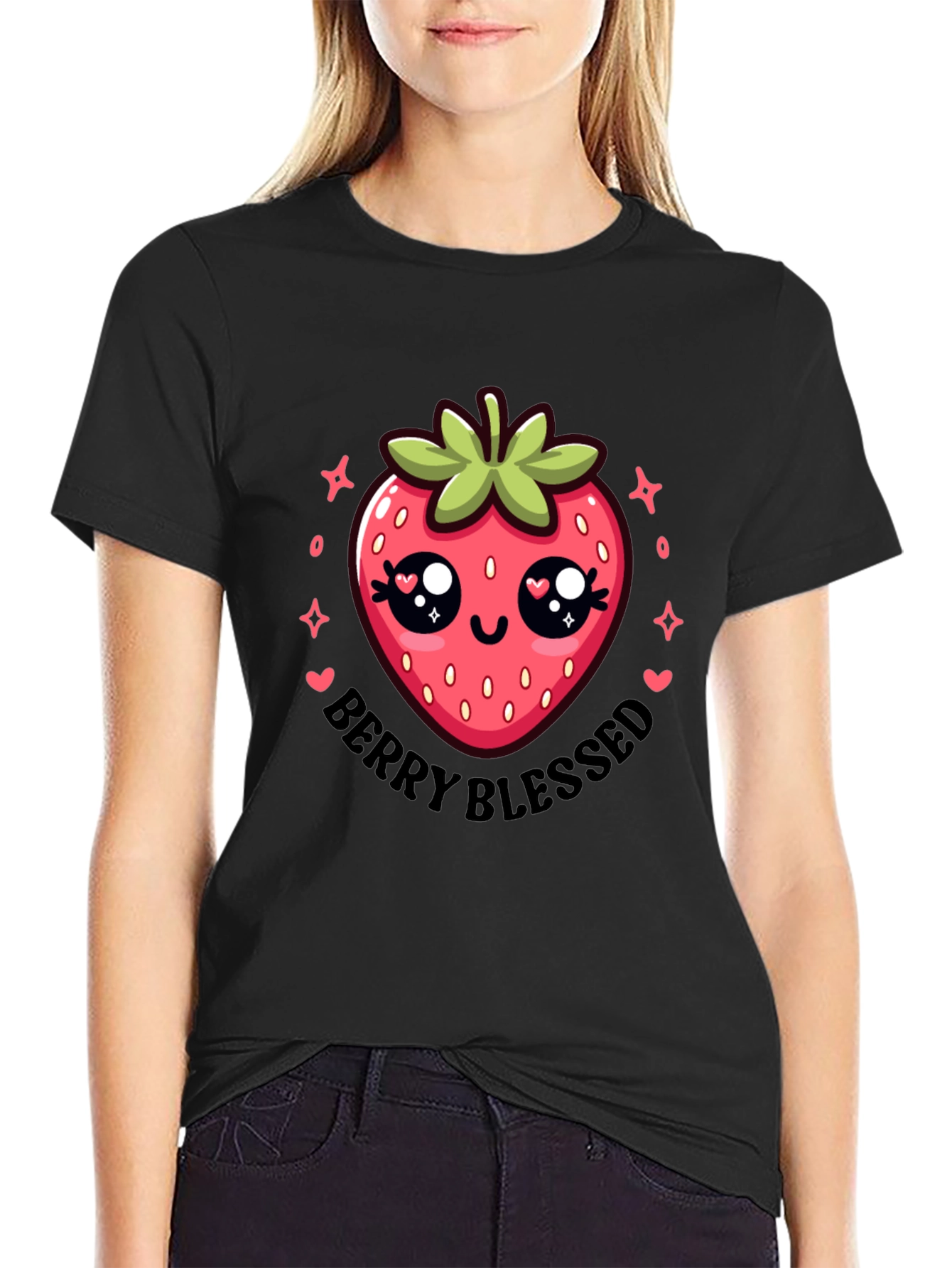 Berry Blessed Cute Strawberry T-Shirt