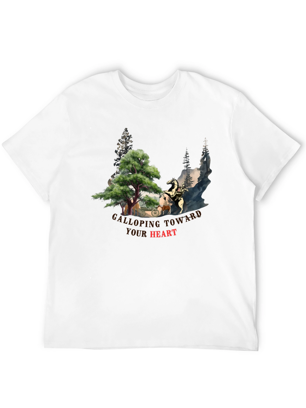 Galloping Toward Your Heart Graphic Tee