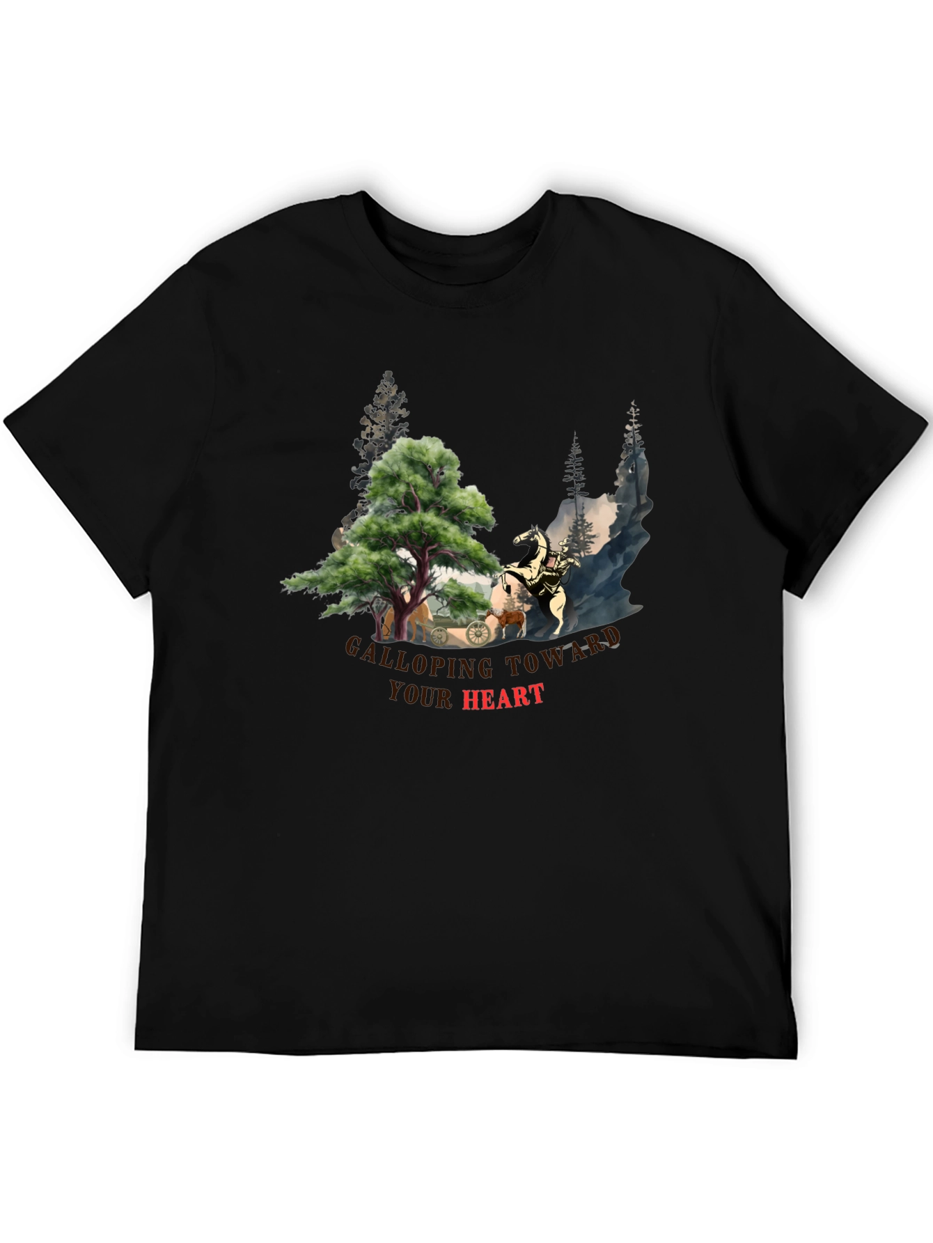 Galloping Toward Your Heart Graphic Tee