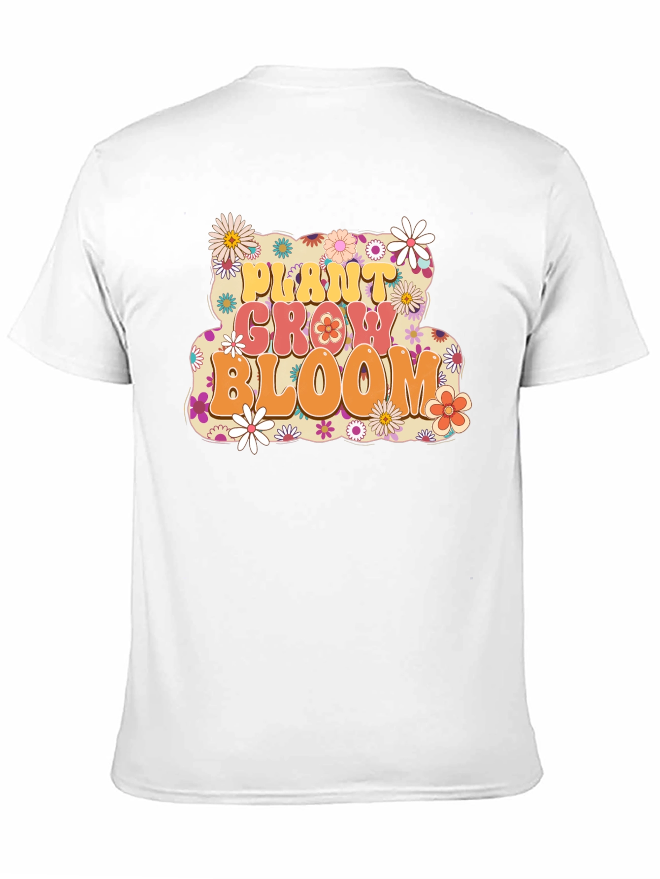 Plant Grow Bloom T-Shirt - Retro Floral Design