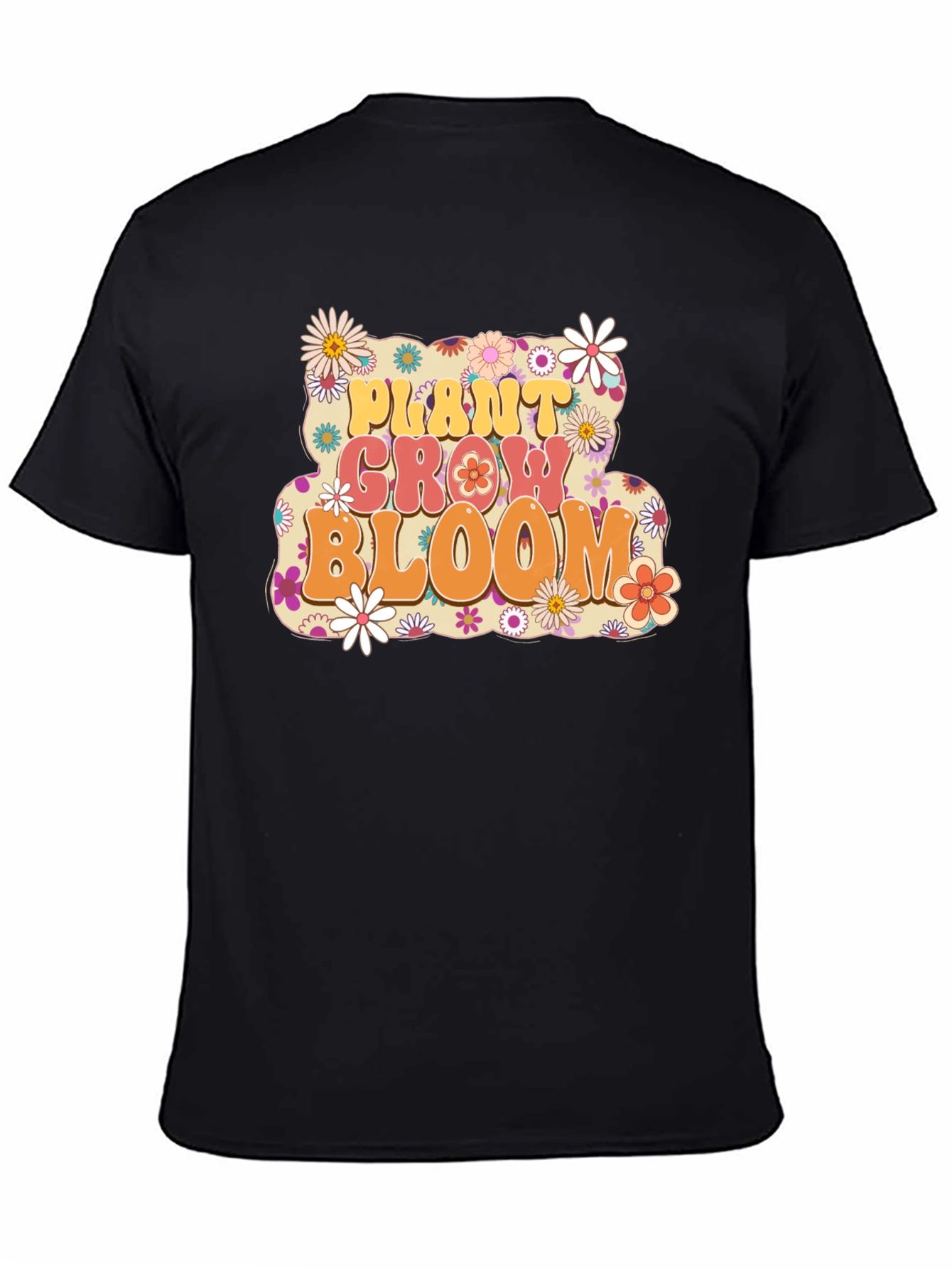 Plant Grow Bloom T-Shirt - Retro Floral Design