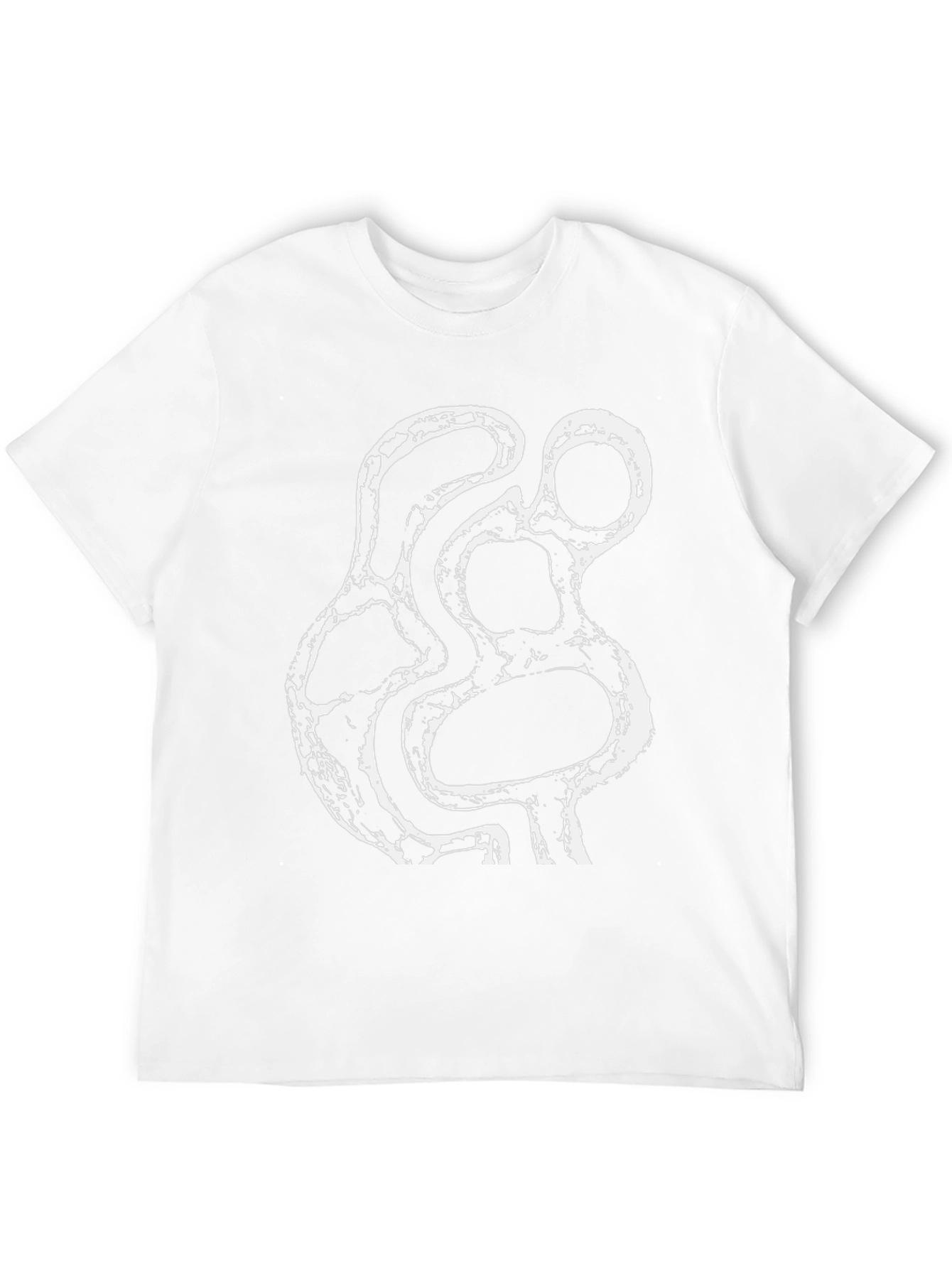 Abstract Print Black T-Shirt