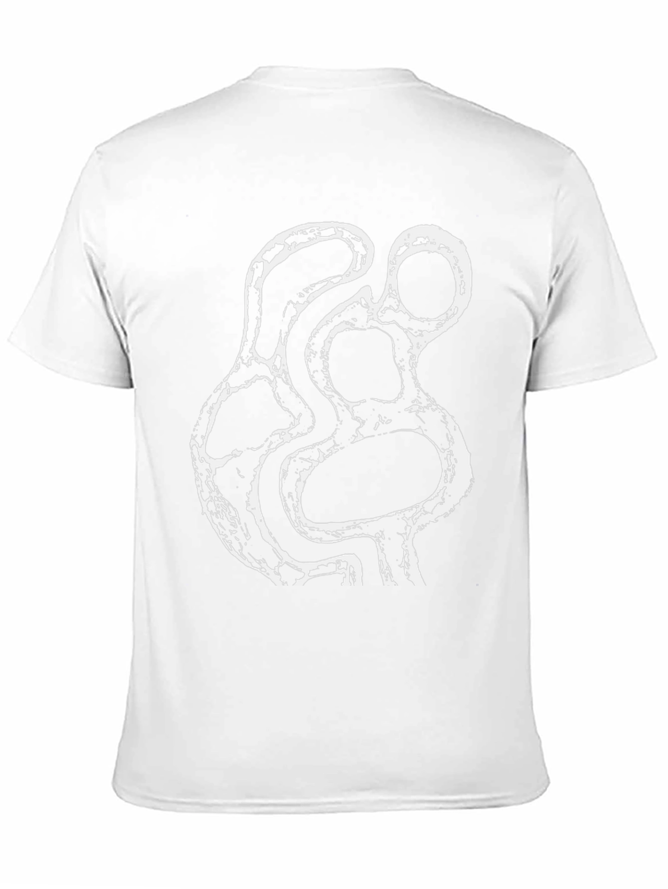 Abstract Print Black T-Shirt