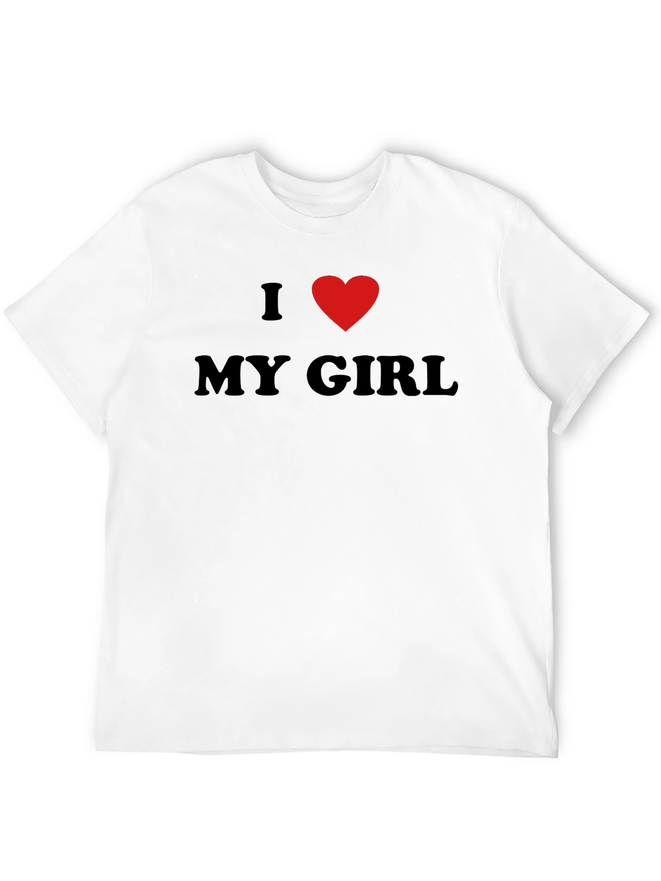 I Heart My Girl Black T-Shirt