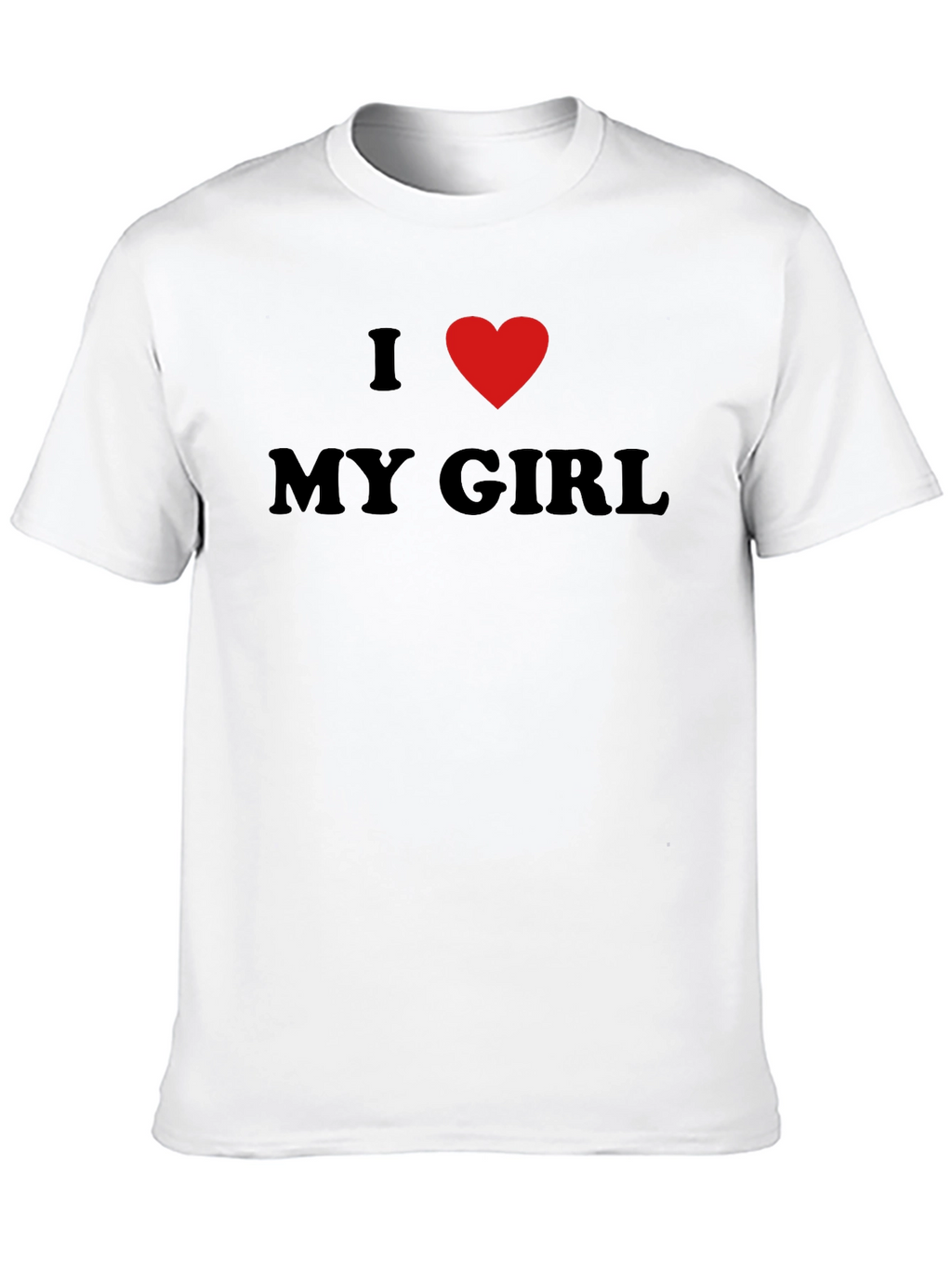 I Heart My Girl Black T-Shirt