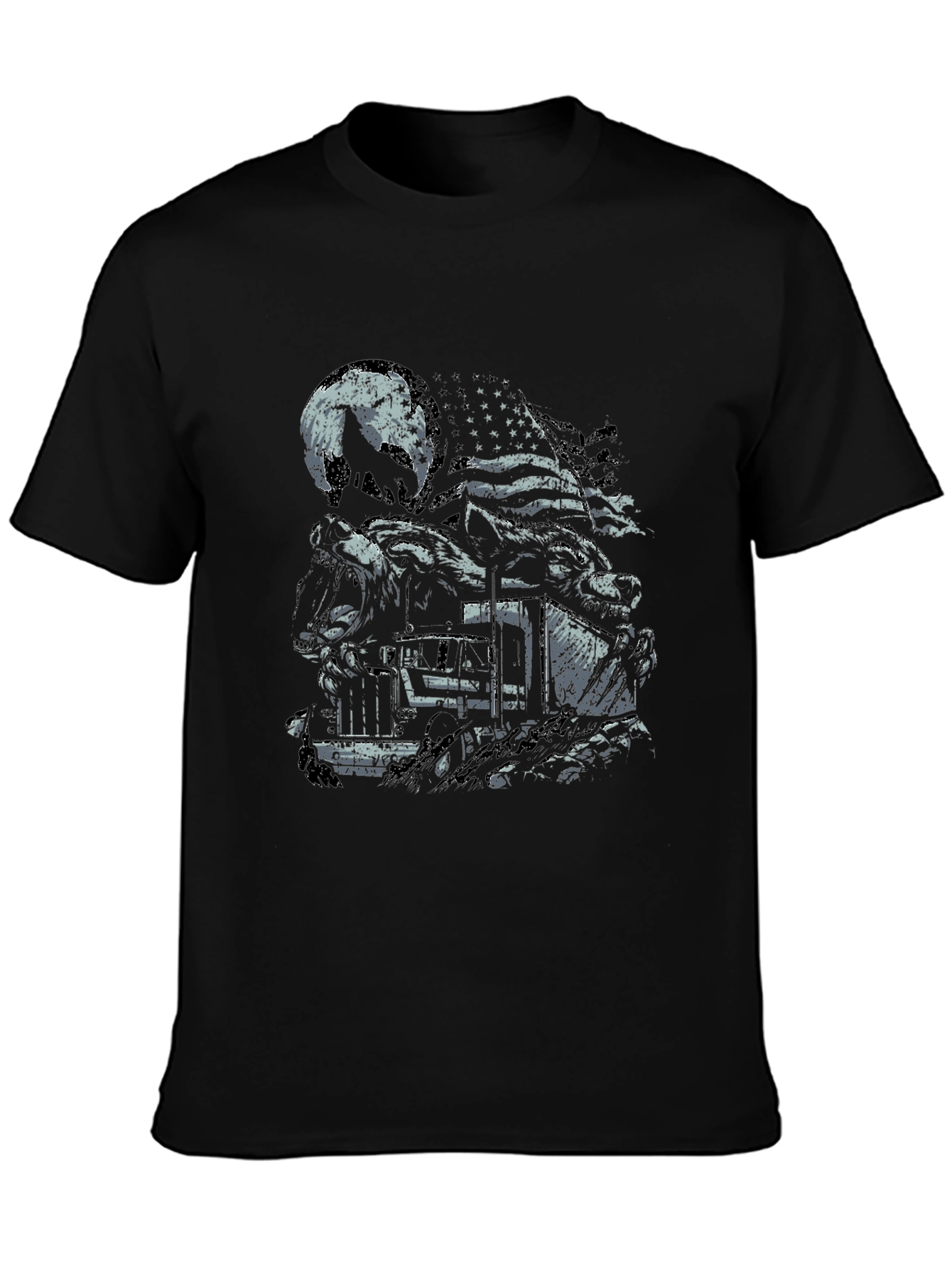 American Wolf Train Graphic Tee