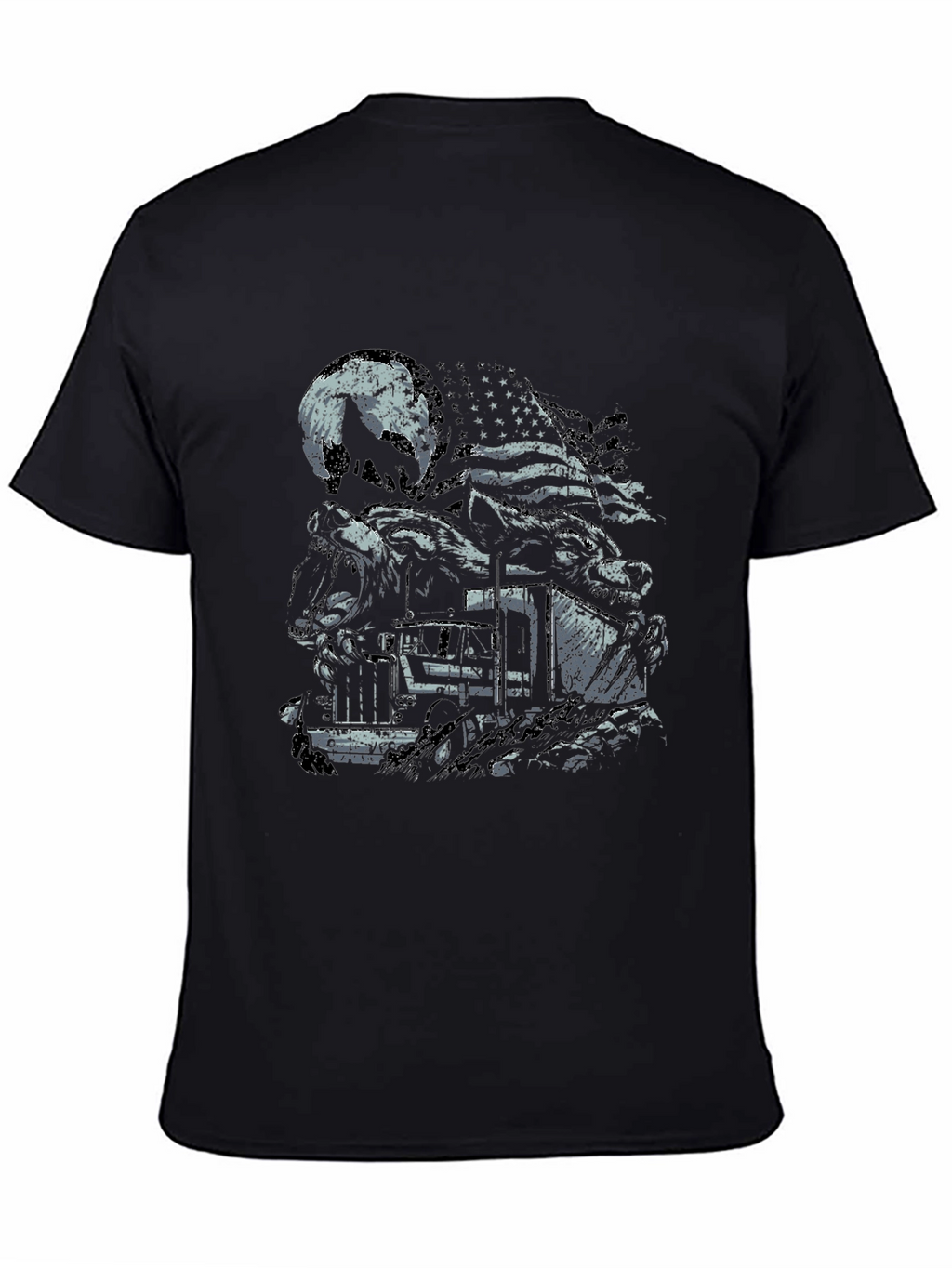 American Wolf Train Graphic Tee