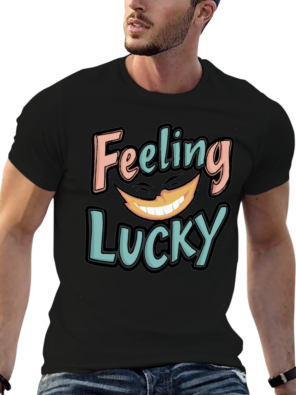 Feeling Lucky Graphic Tee - Soft Cotton