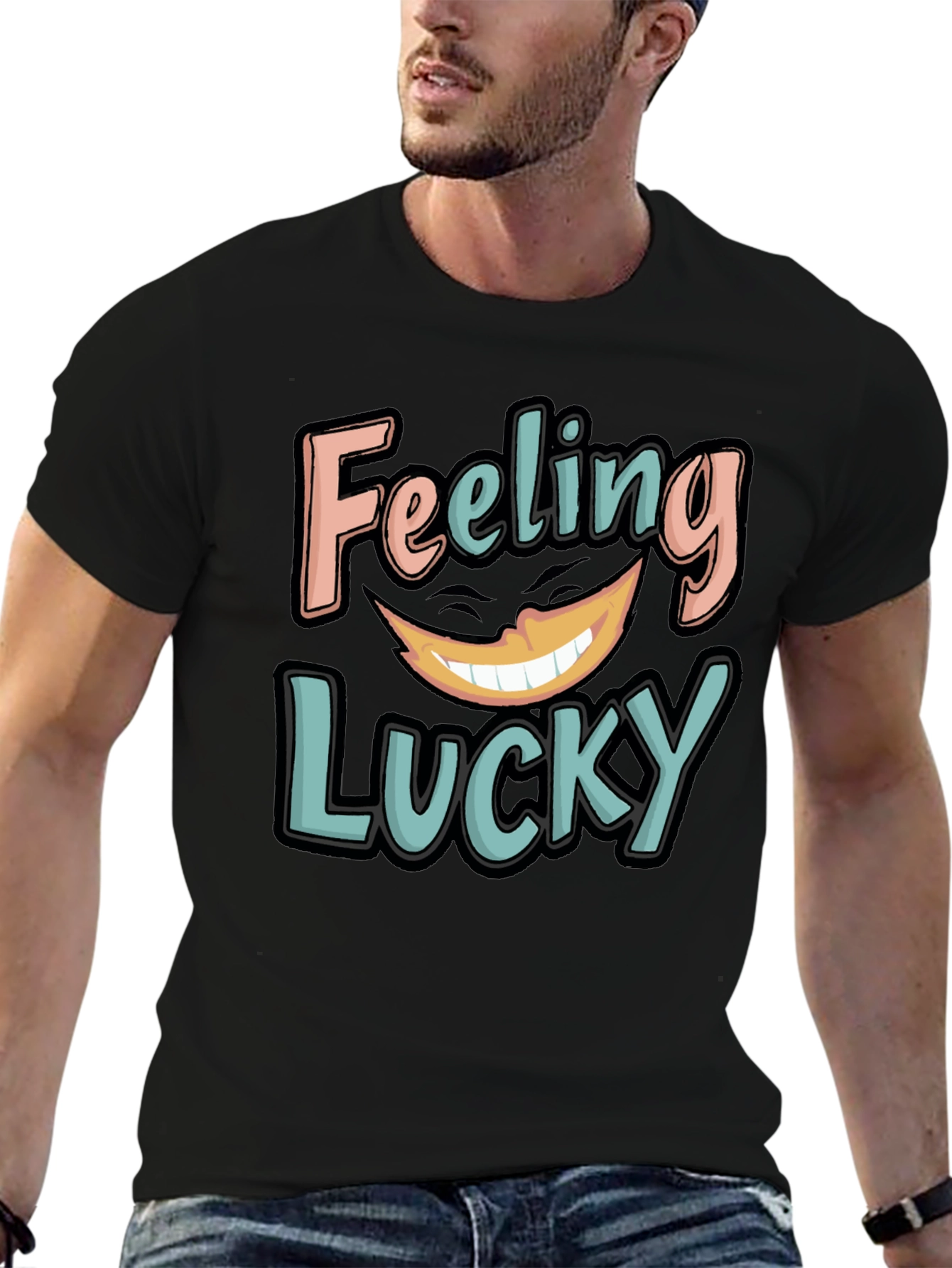 Feeling Lucky Graphic Tee - Soft Cotton