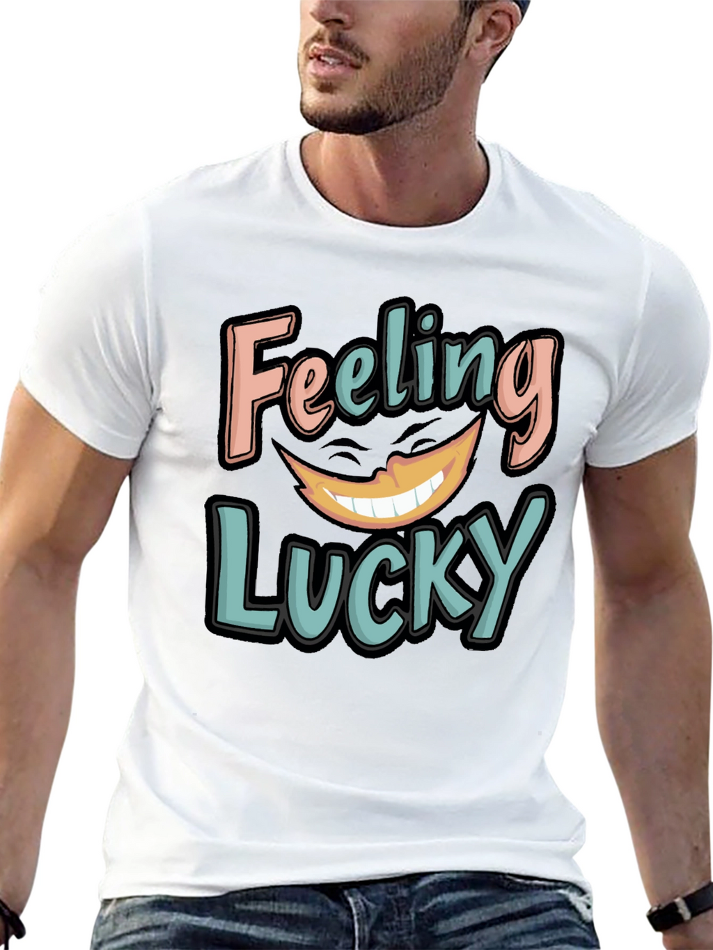 Feeling Lucky Graphic Tee - Soft Cotton