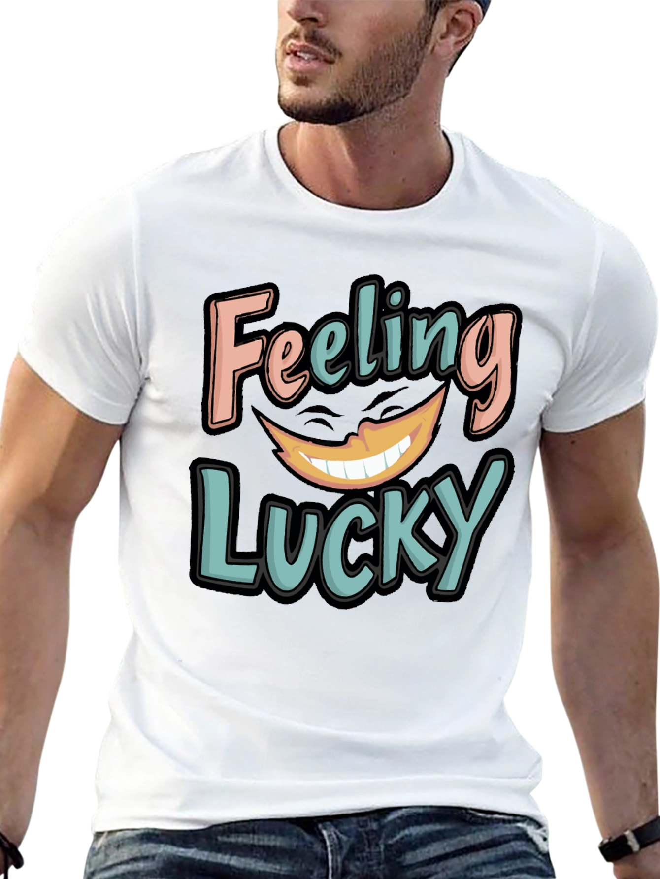 Feeling Lucky Graphic Tee - Soft Cotton