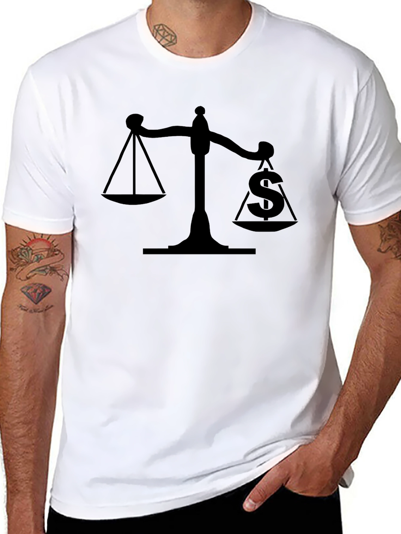 Balance of Power Black Graphic Tee