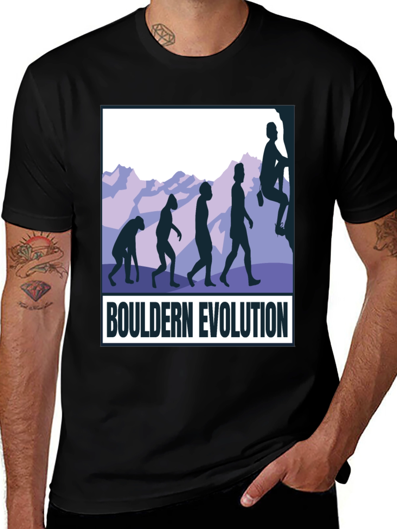 Bouldern Evolution Graphic Tee