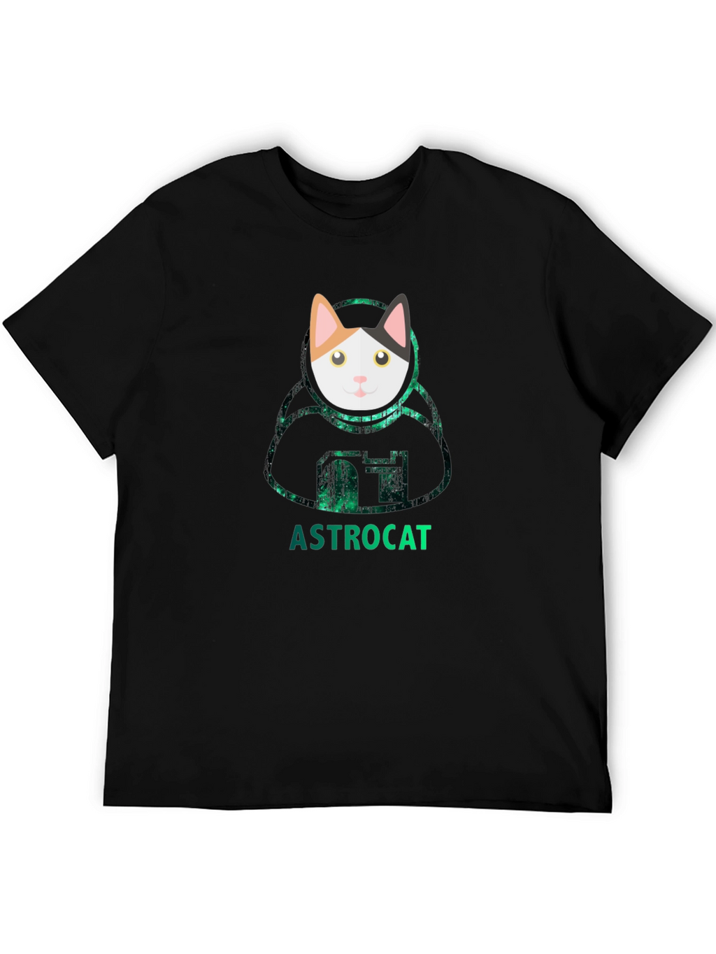 Astrocat Black T-Shirt - Galaxy Cat Lover Tee