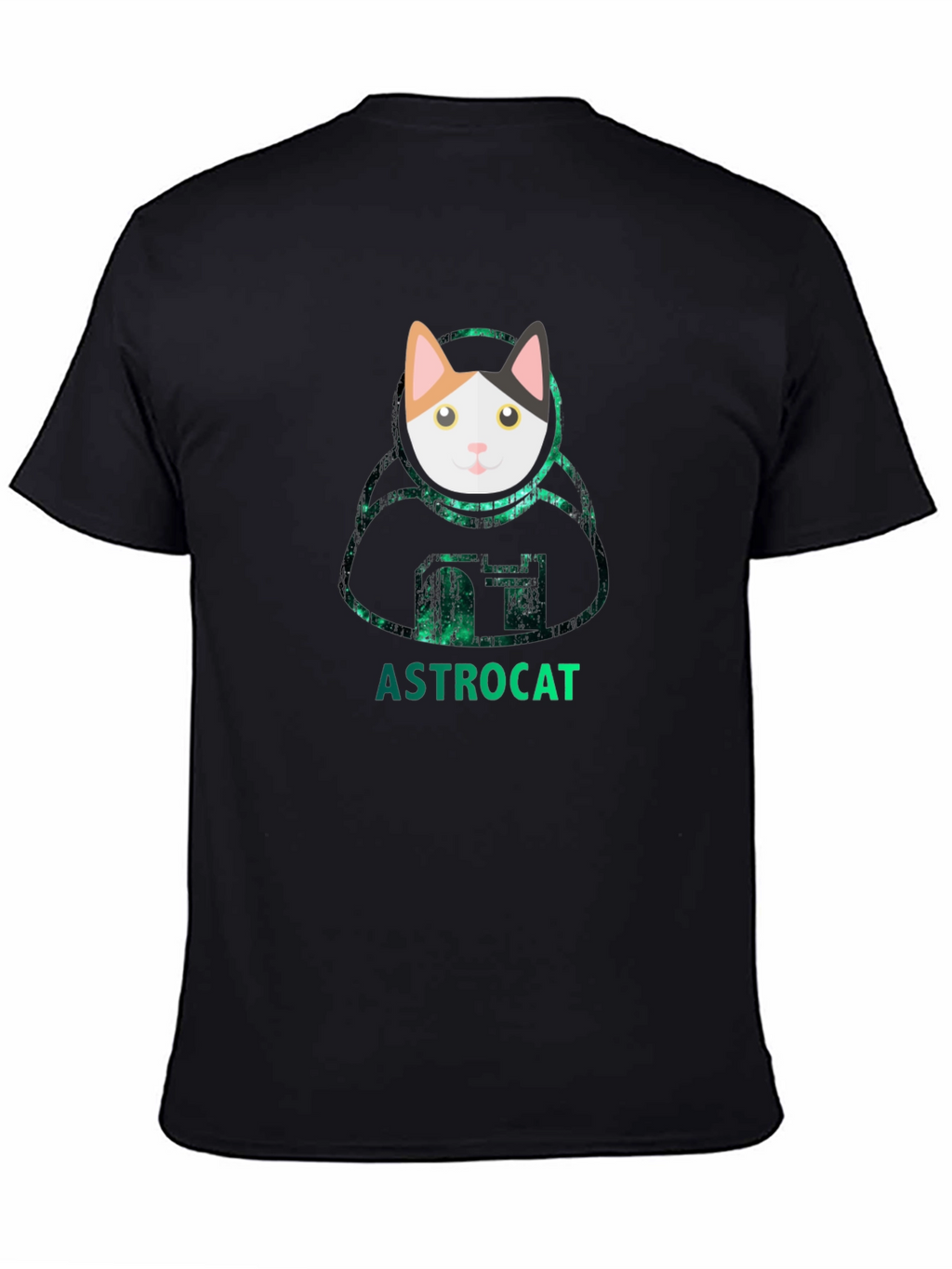 Astrocat Black T-Shirt - Galaxy Cat Lover Tee