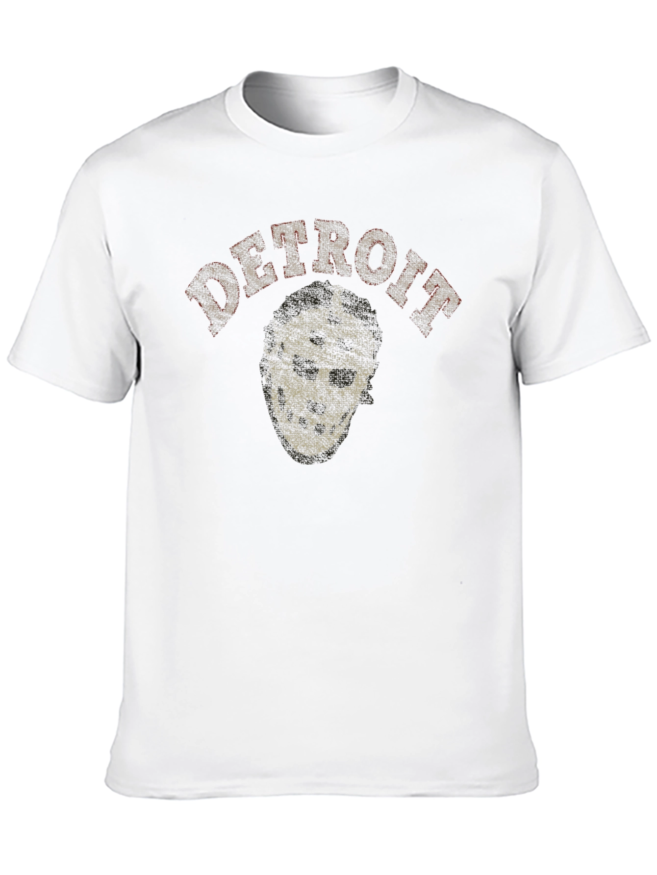Detroit Hockey Mask Graphic T-Shirt - Black