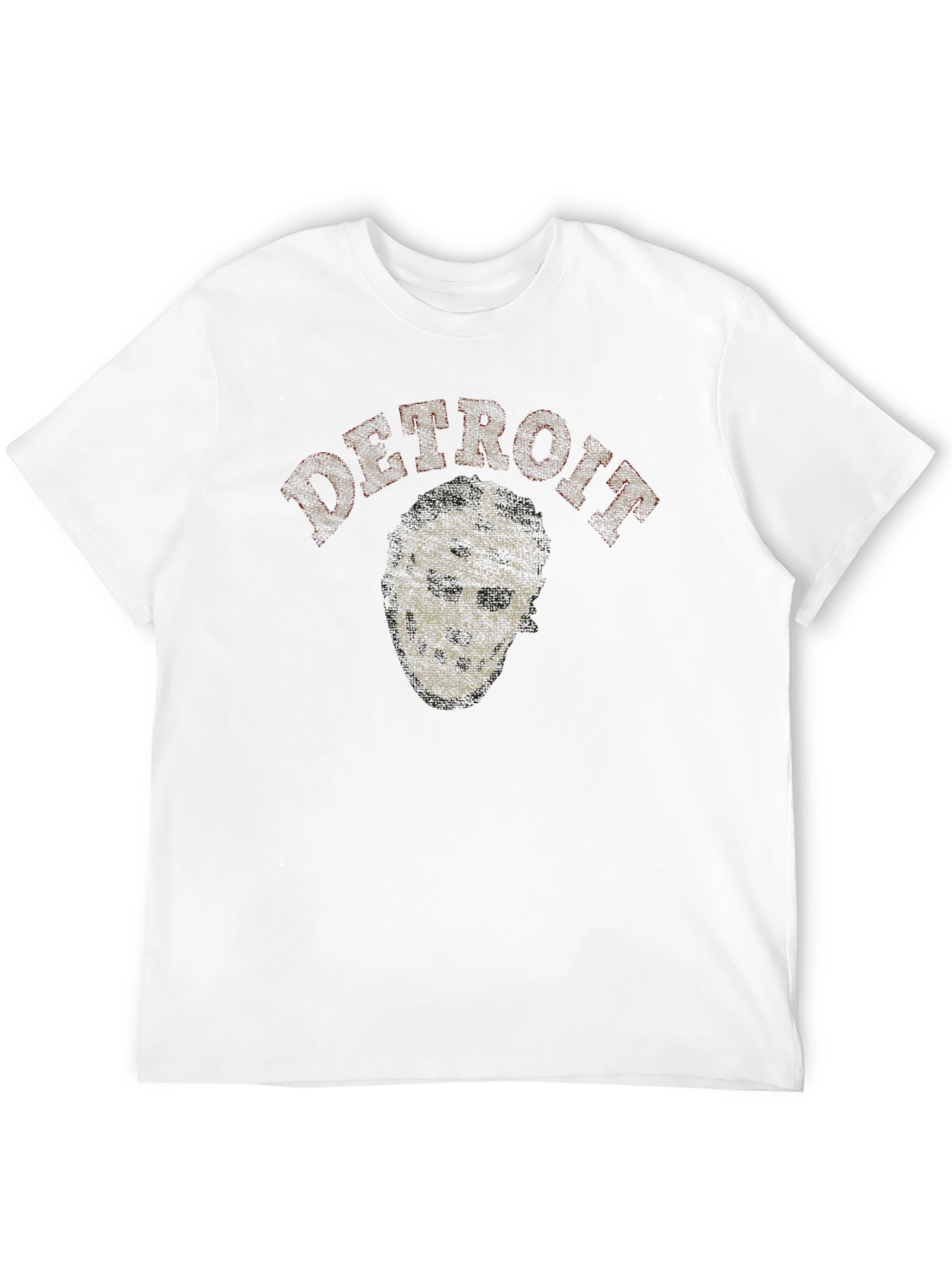 Detroit Hockey Mask Graphic T-Shirt - Black