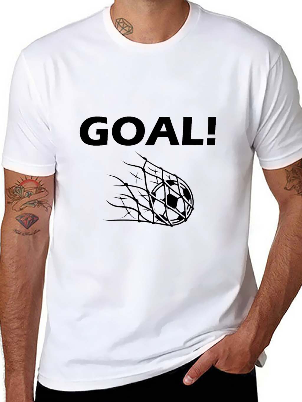 Goal! Graphic Black T-Shirt - Soccer Fan Apparel