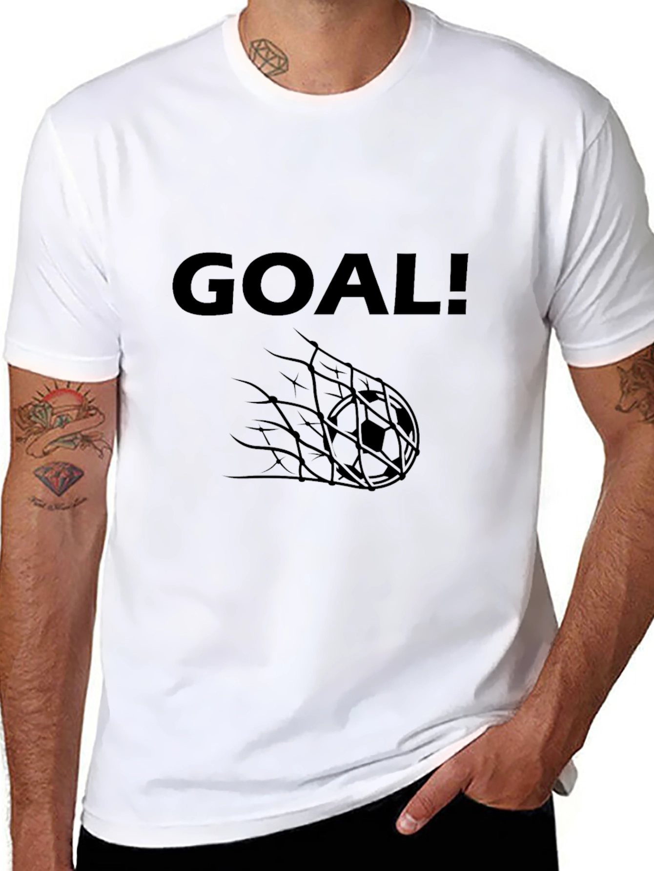 Goal! Graphic Black T-Shirt - Soccer Fan Apparel