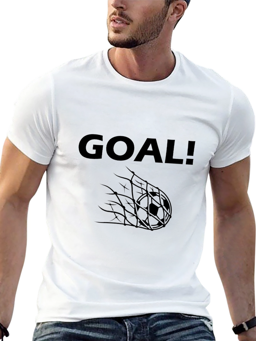Goal! Graphic Black T-Shirt - Soccer Fan Apparel
