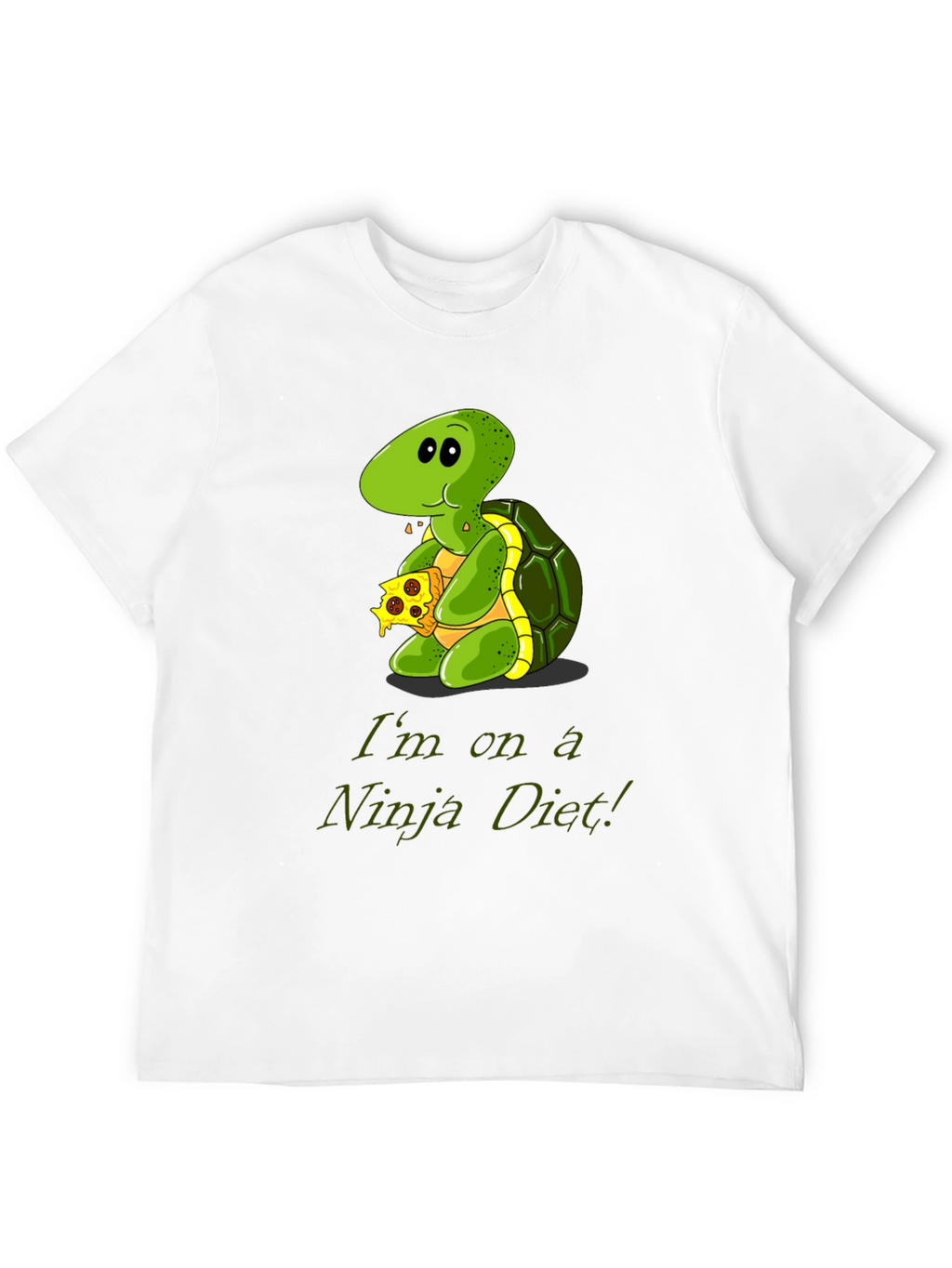 Ninja Diet Turtle T-Shirt - Funny Cartoon Tee