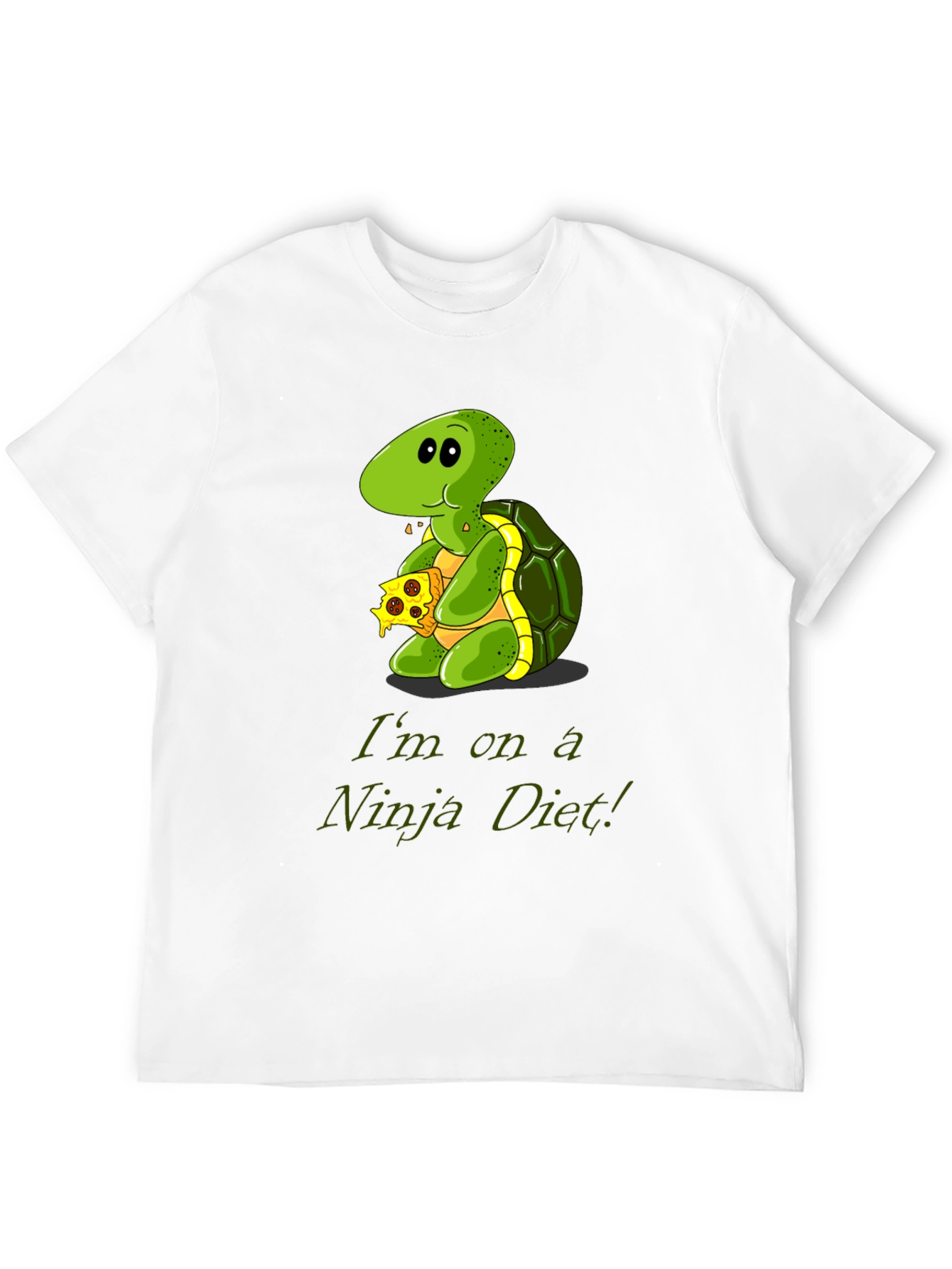 Ninja Diet Turtle T-Shirt - Funny Cartoon Tee