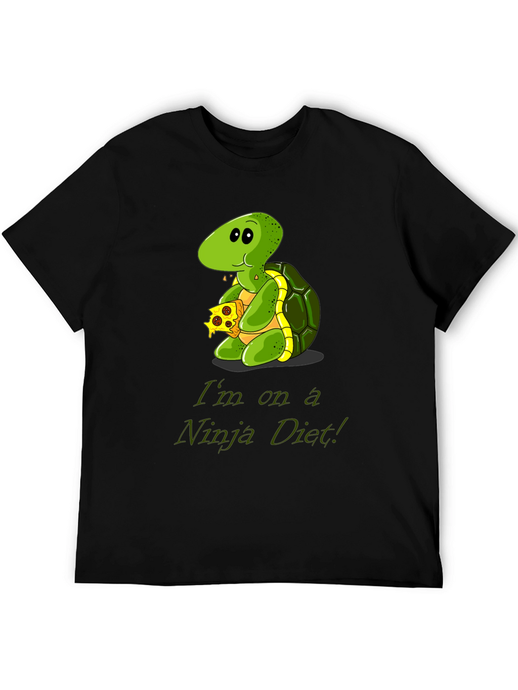 Ninja Diet Turtle T-Shirt - Funny Cartoon Tee