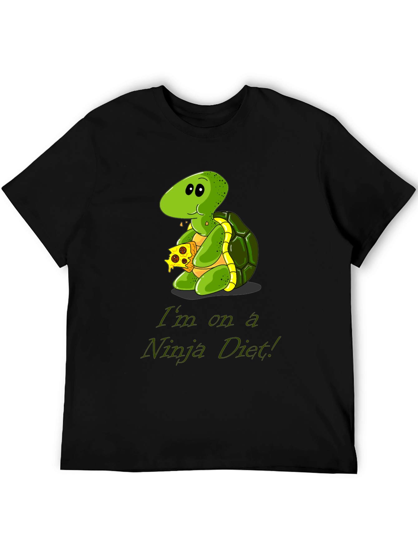 Ninja Diet Turtle T-Shirt - Funny Cartoon Tee