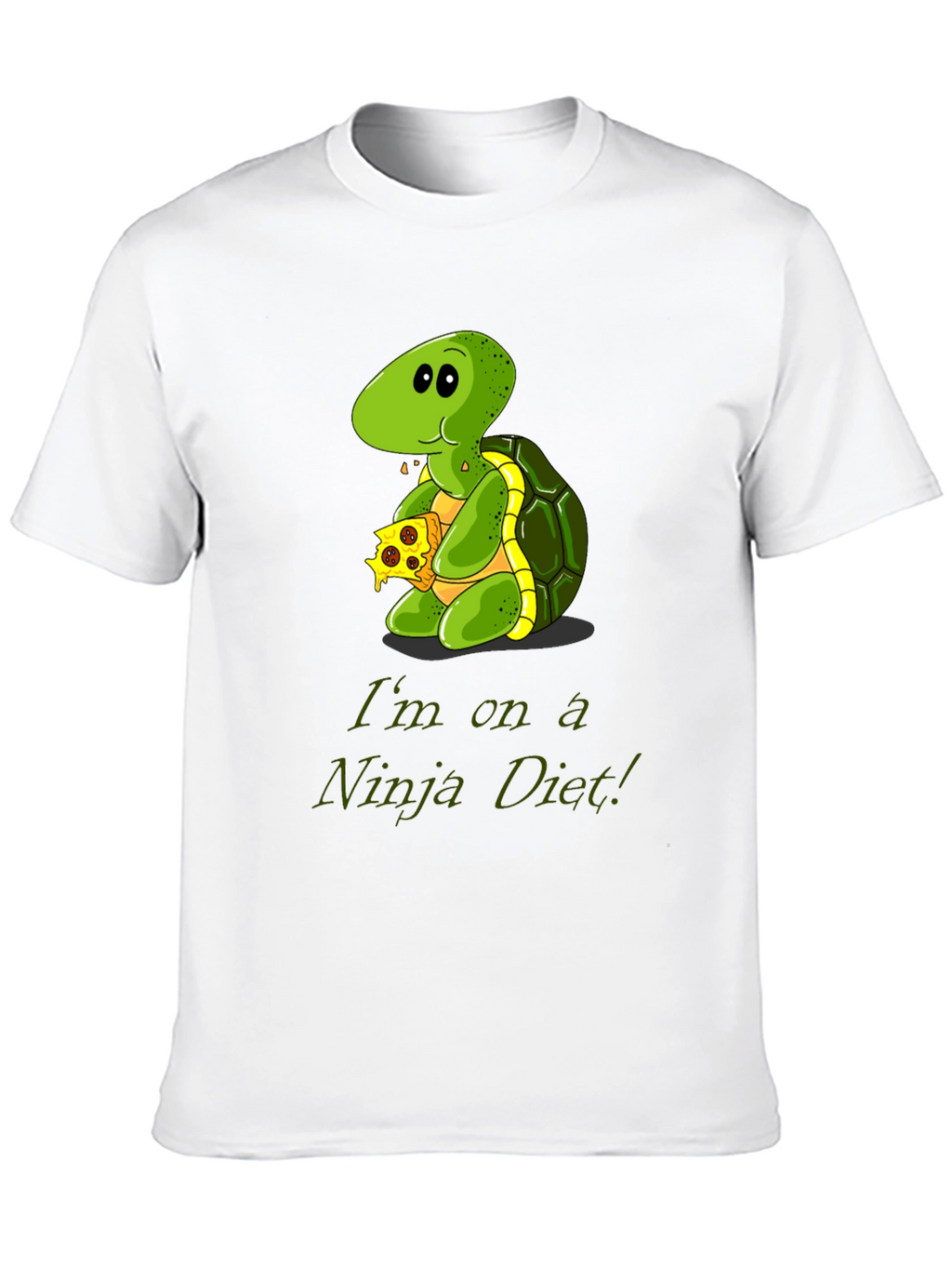 Ninja Diet Turtle T-Shirt - Funny Cartoon Tee