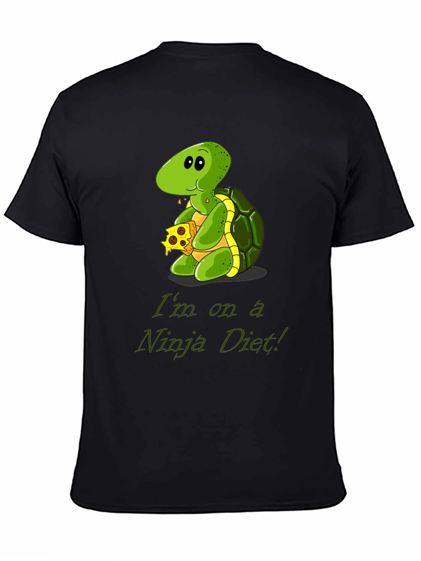 Ninja Diet Turtle T-Shirt - Funny Cartoon Tee