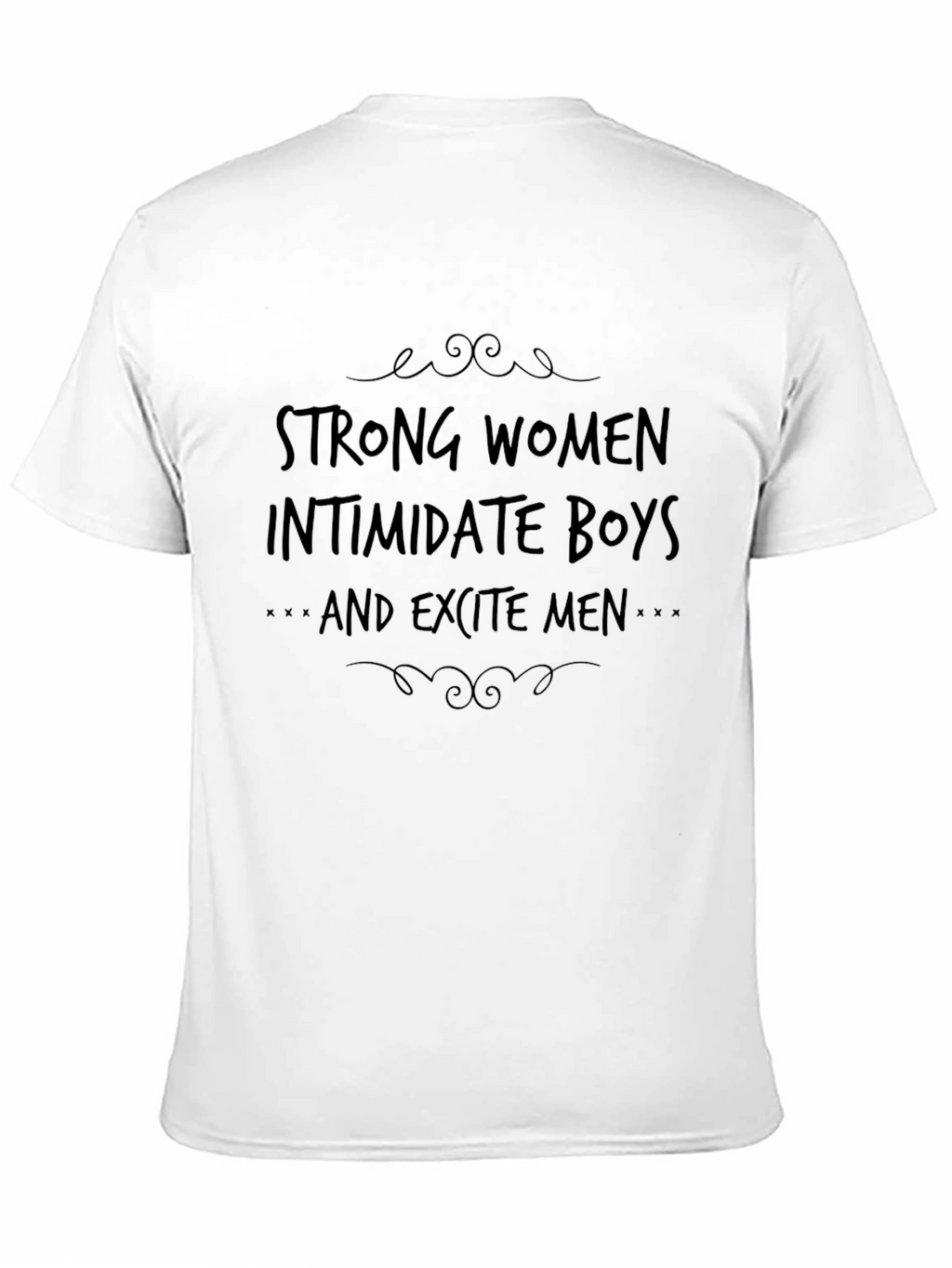 Strong Women Slogan Graphic Tee - Black