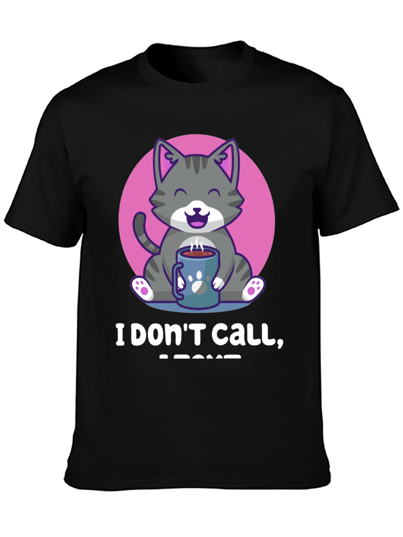 Cute Cat Coffee T-Shirt