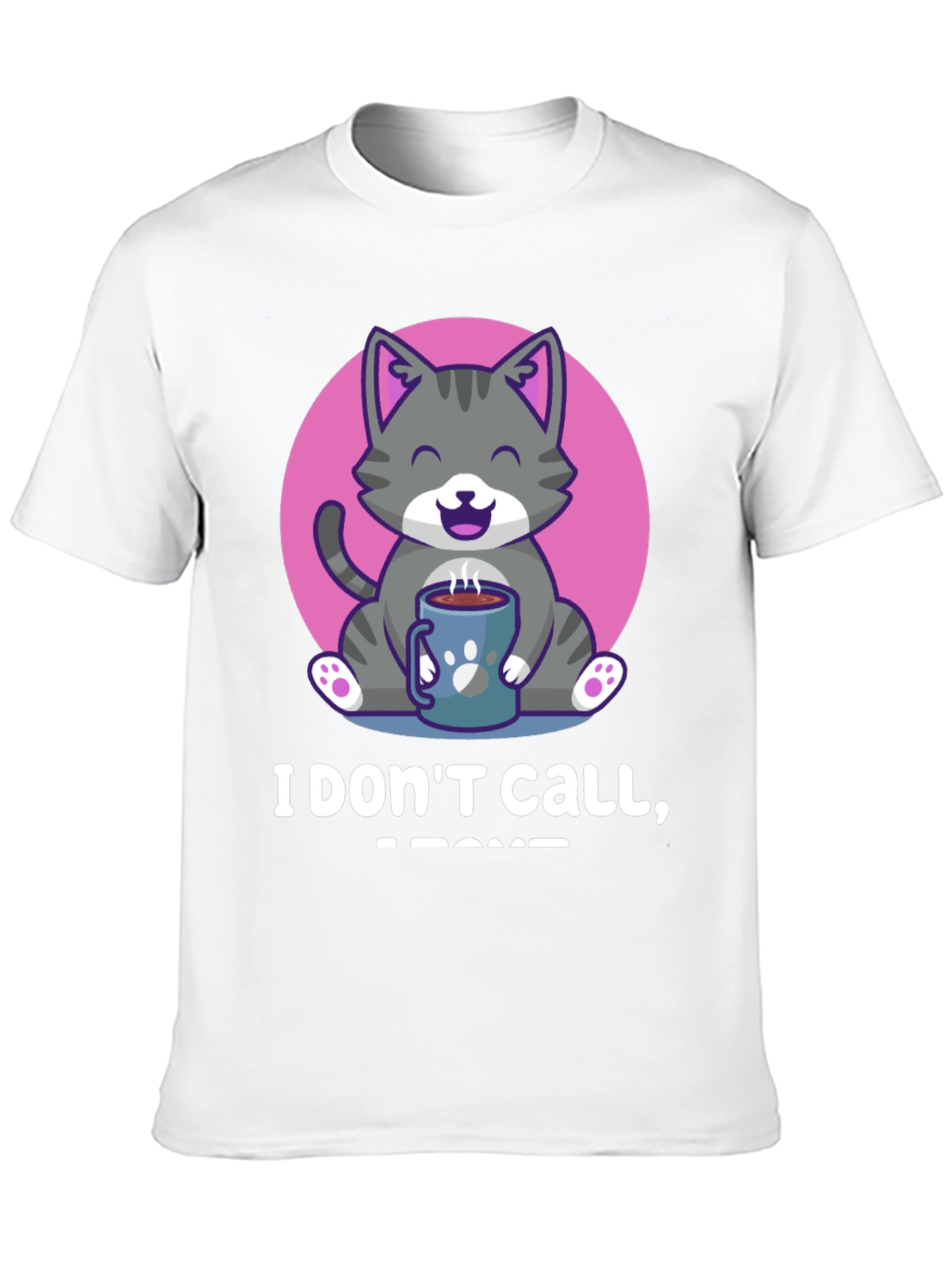 Cute Cat Coffee T-Shirt