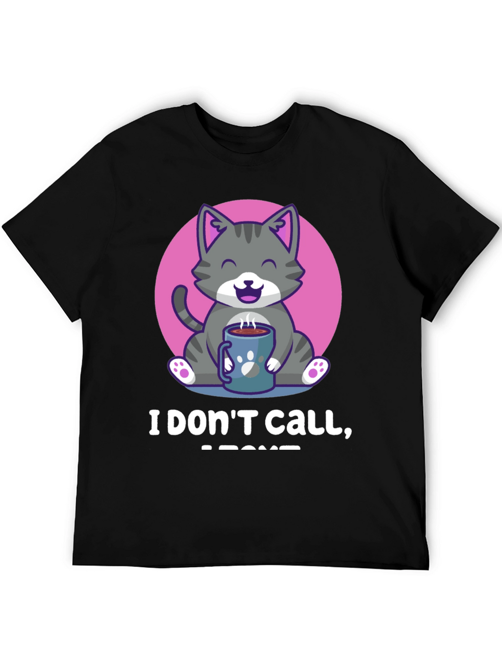 Cute Cat Coffee T-Shirt