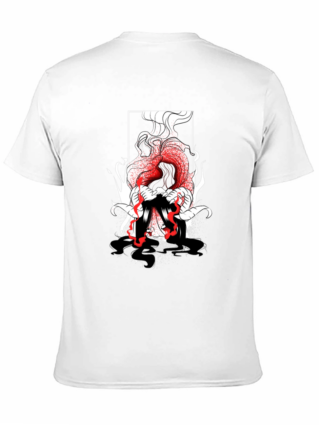 Graphic Print Black T-Shirt - Edgy Style