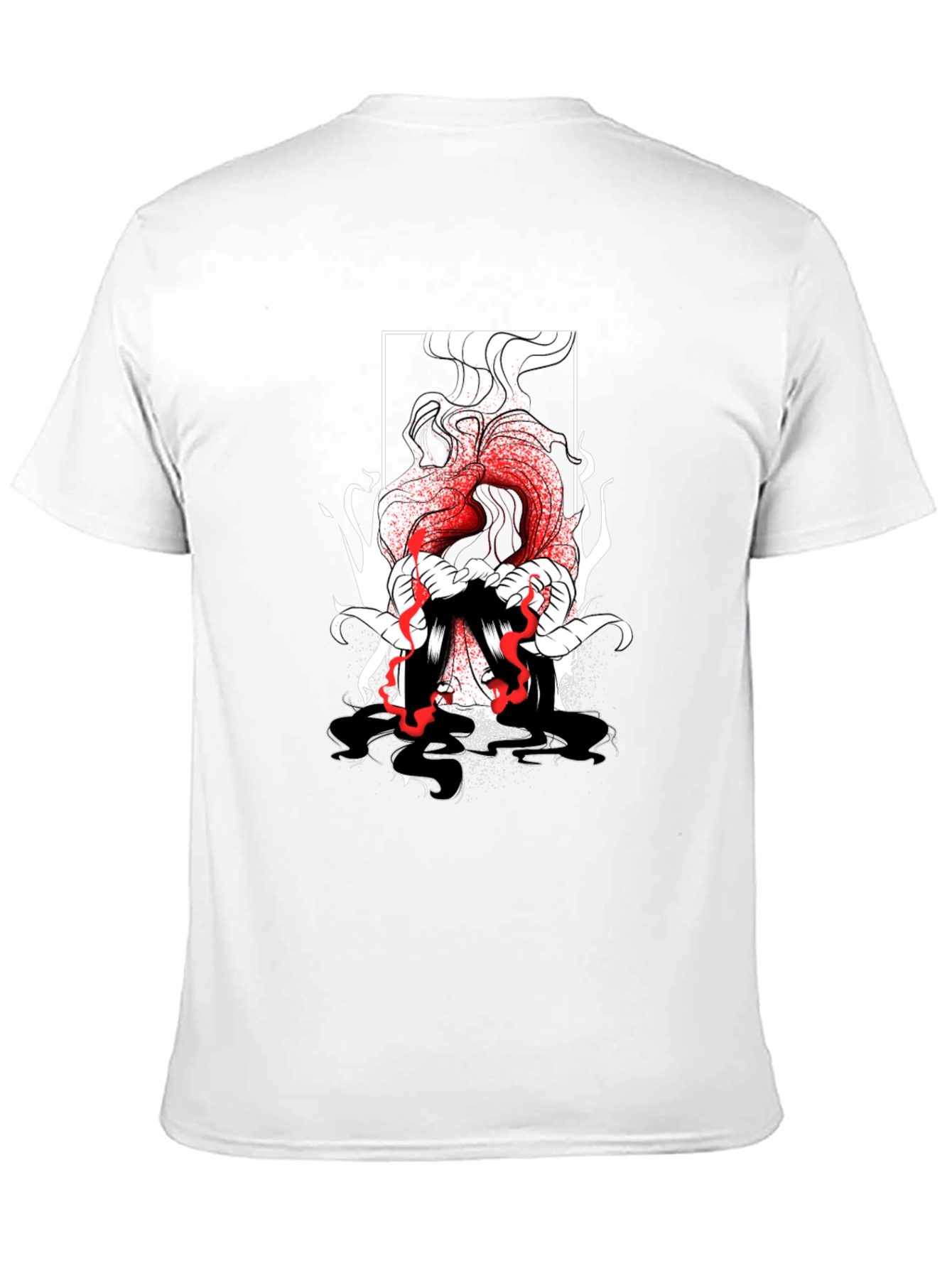 Graphic Print Black T-Shirt - Edgy Style