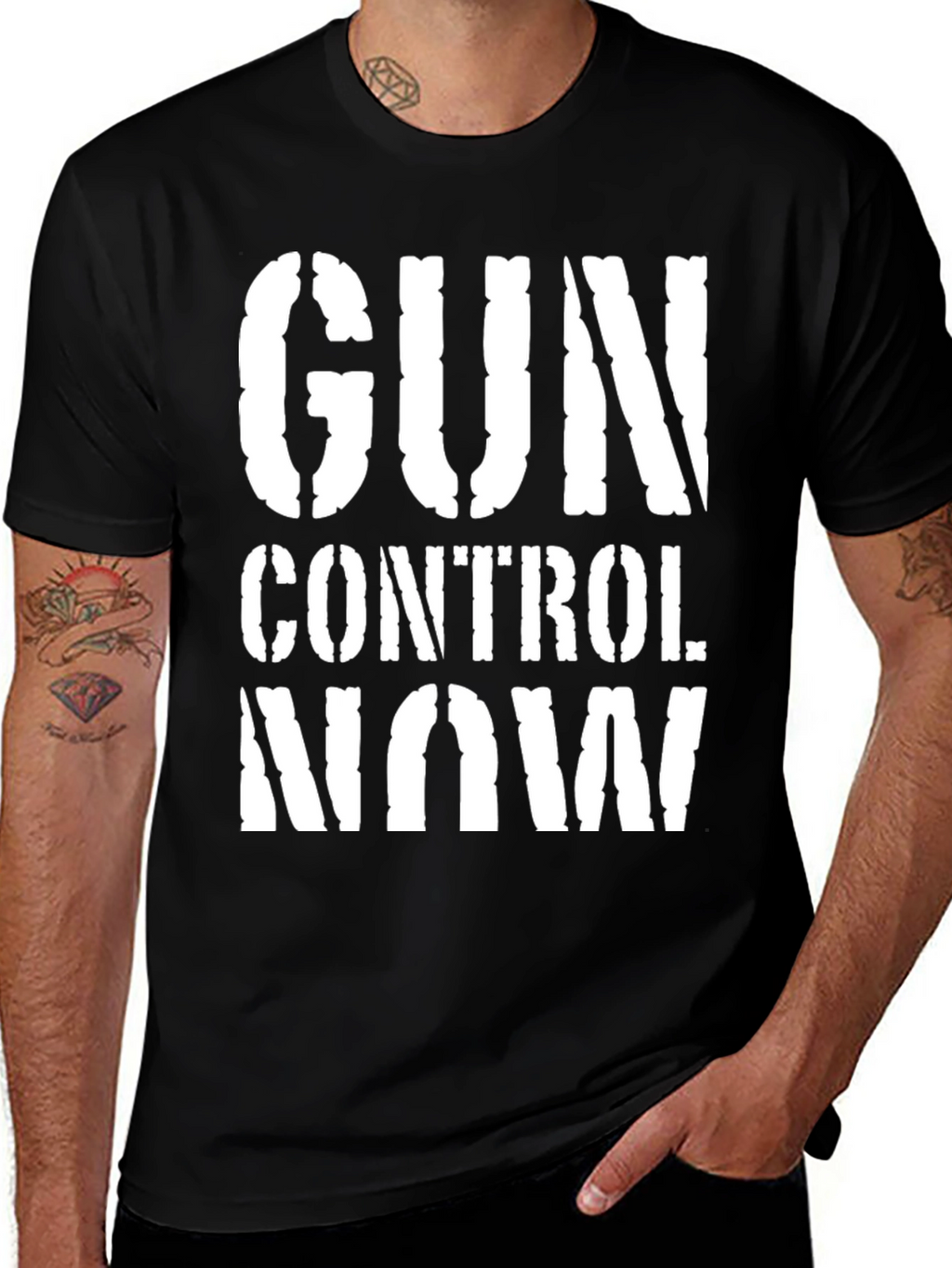 Gun Control Now T-Shirt - Black Activist Tee