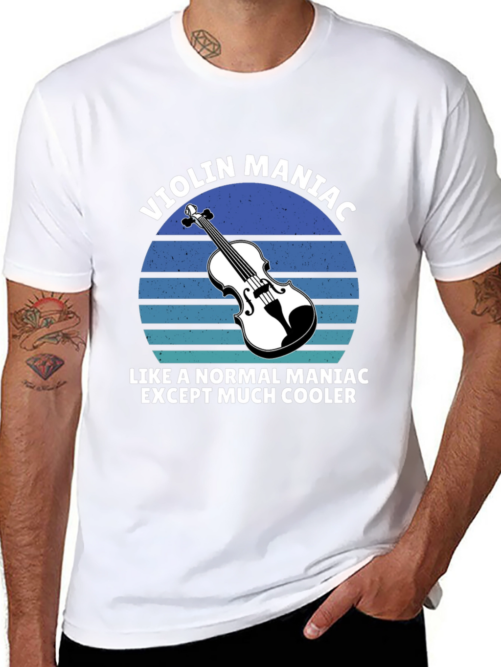 Violin Maniac T-Shirt - Musicians Cool Tee
