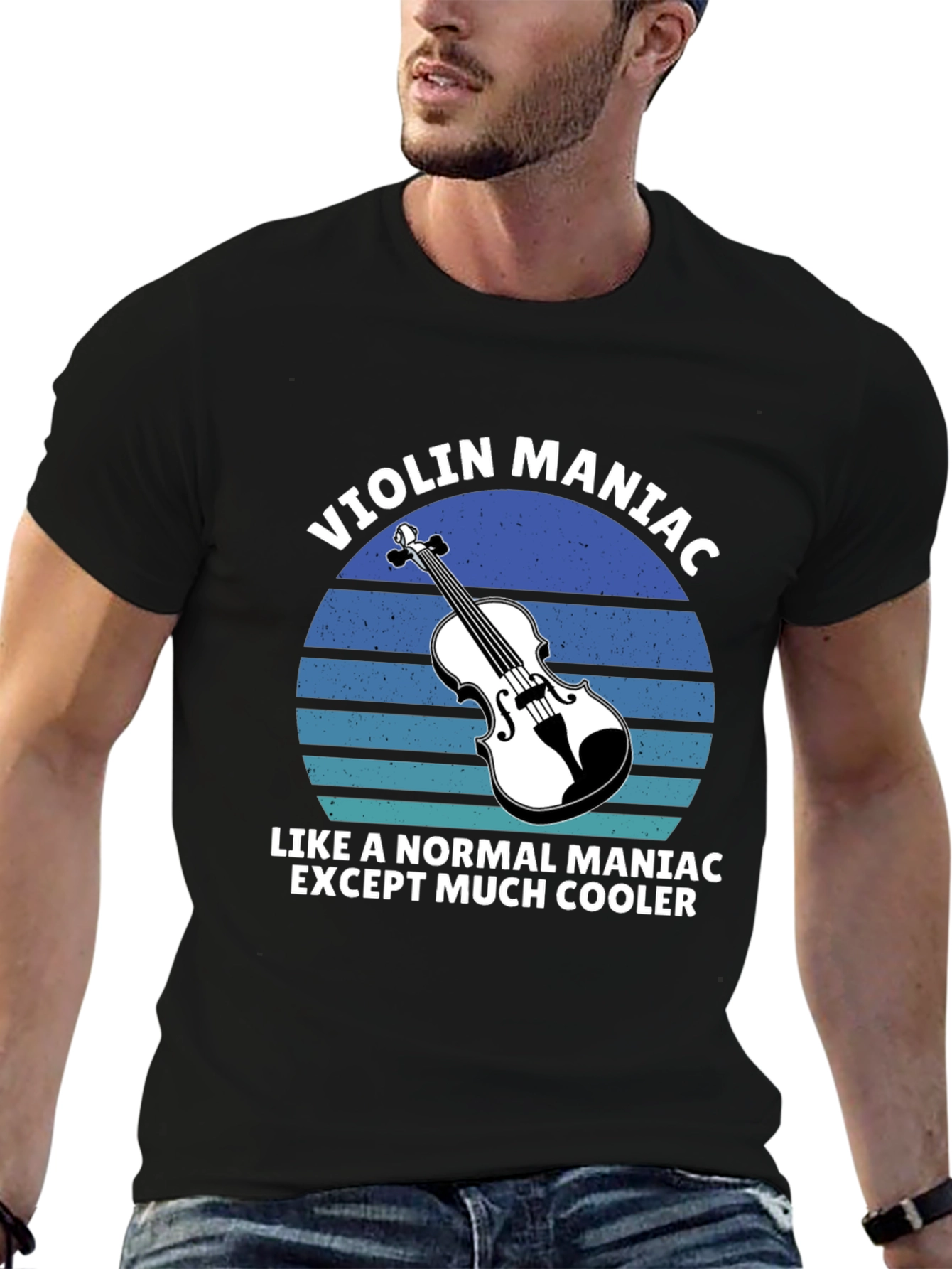 Violin Maniac T-Shirt - Musicians Cool Tee