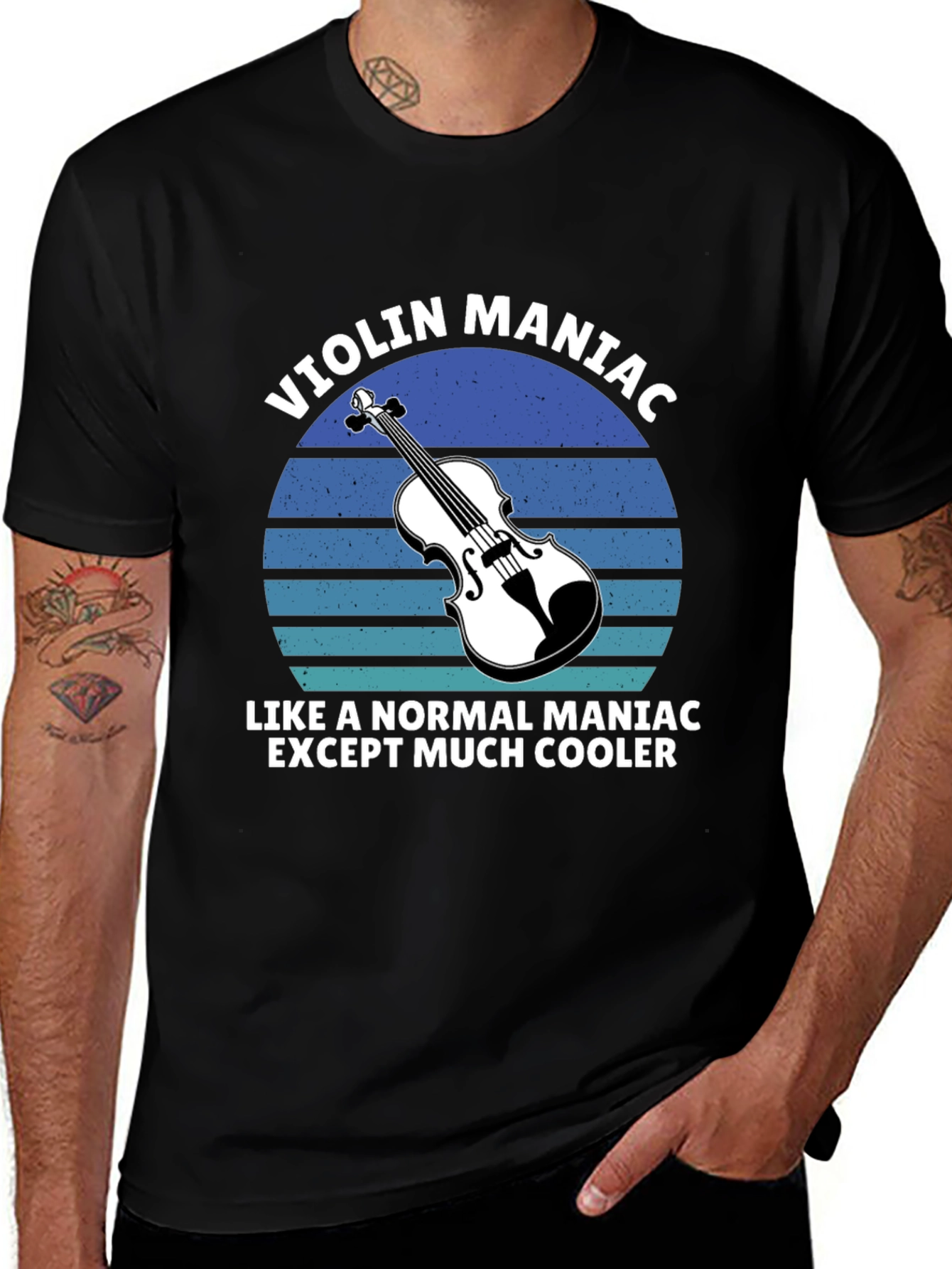 Violin Maniac T-Shirt - Musicians Cool Tee