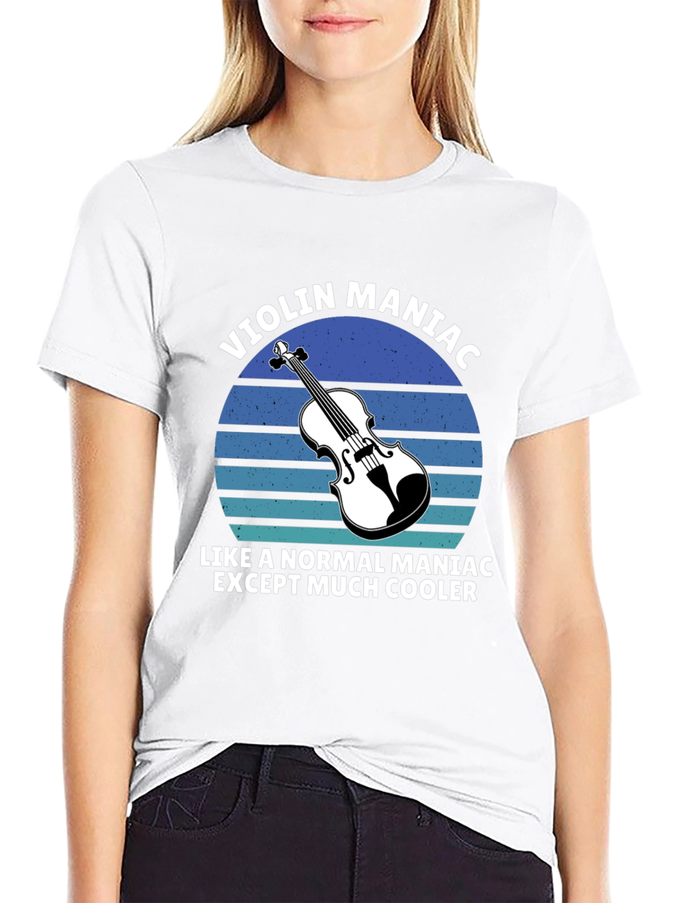 Violin Maniac T-Shirt - Musicians Cool Tee
